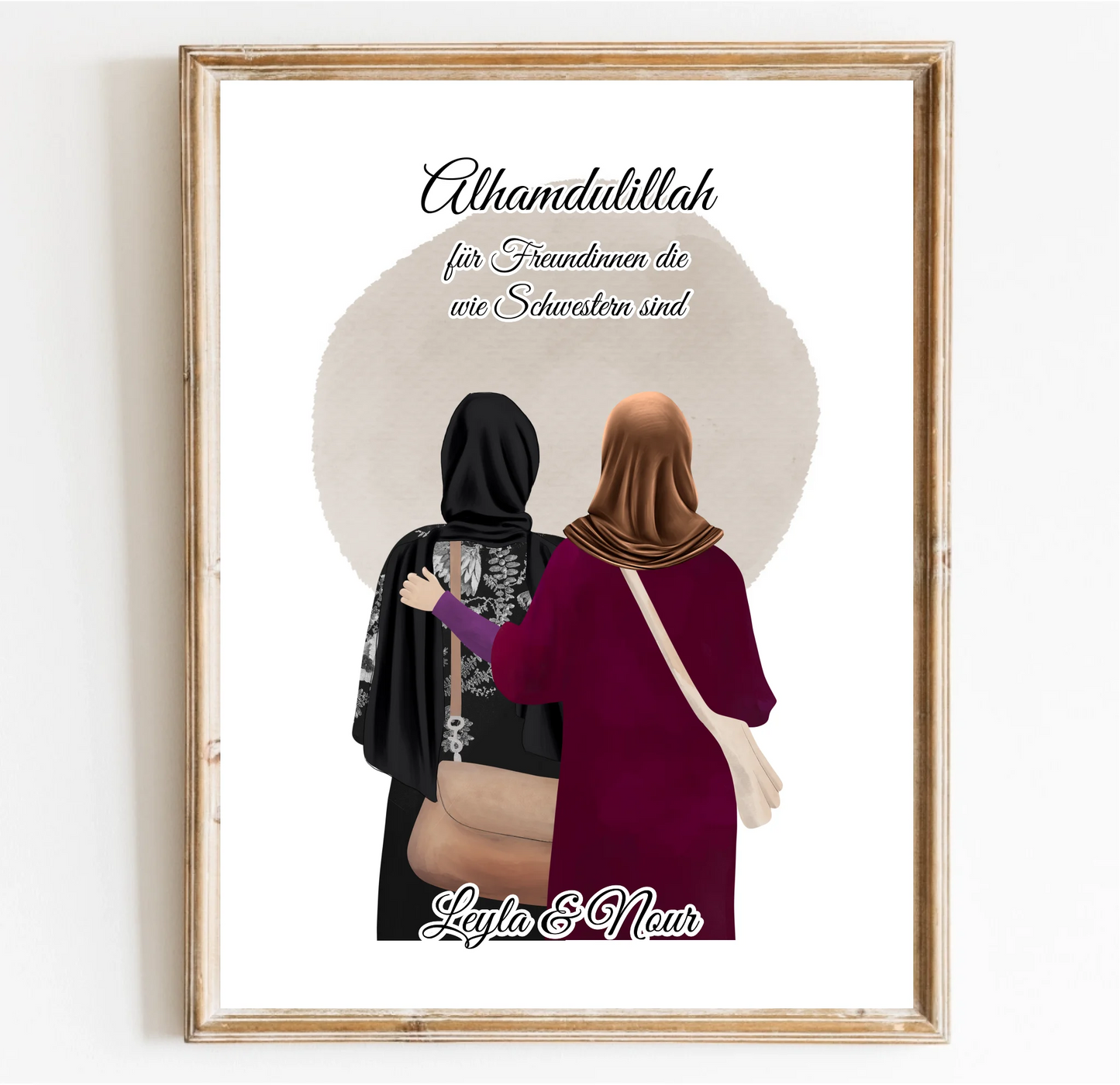 2-4 Muslim Freundinnen Poster