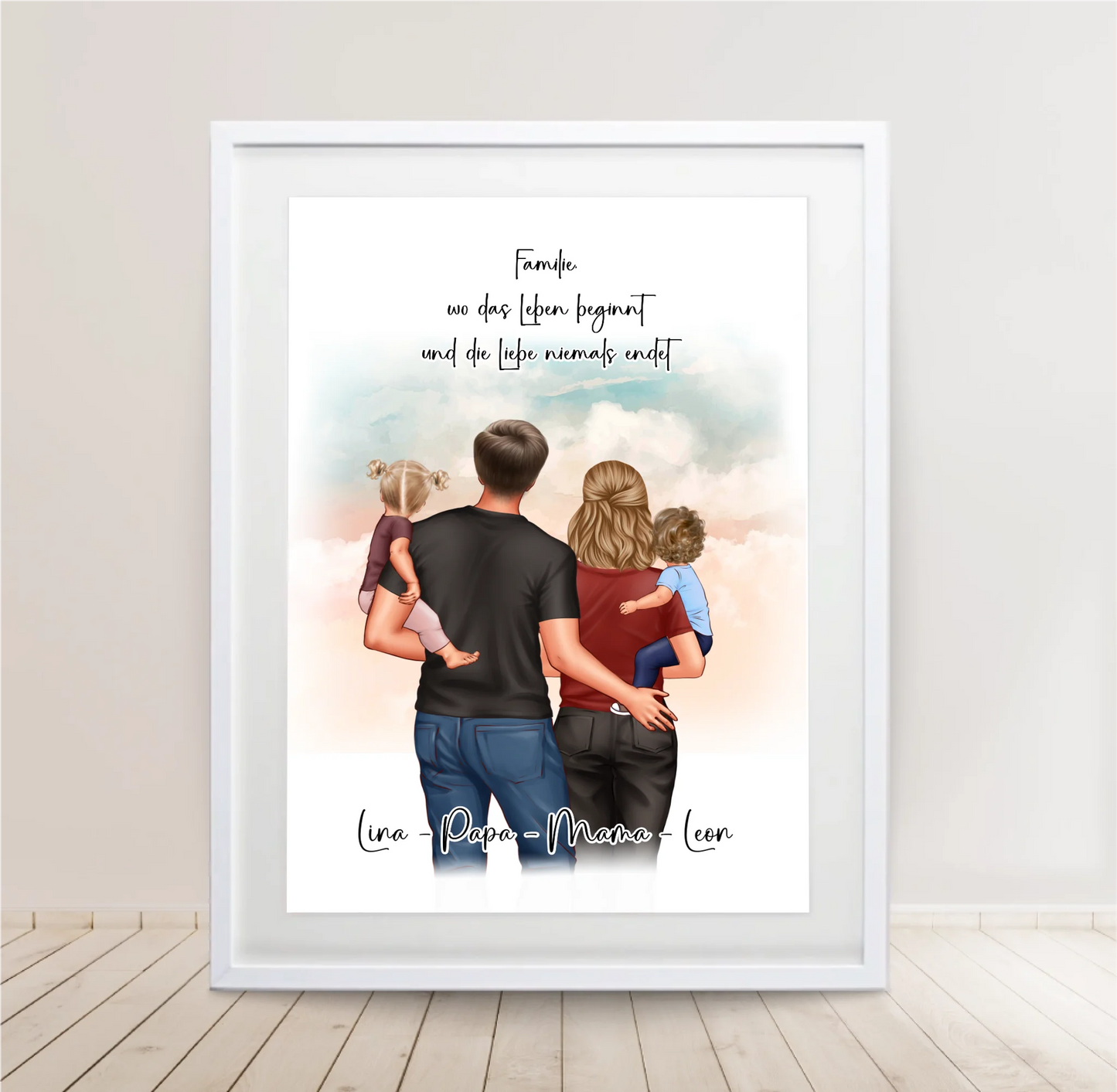 Personalisiertes Familien Geschenk Poster