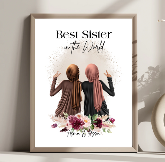 2-4 Muslim Freundinnen Poster