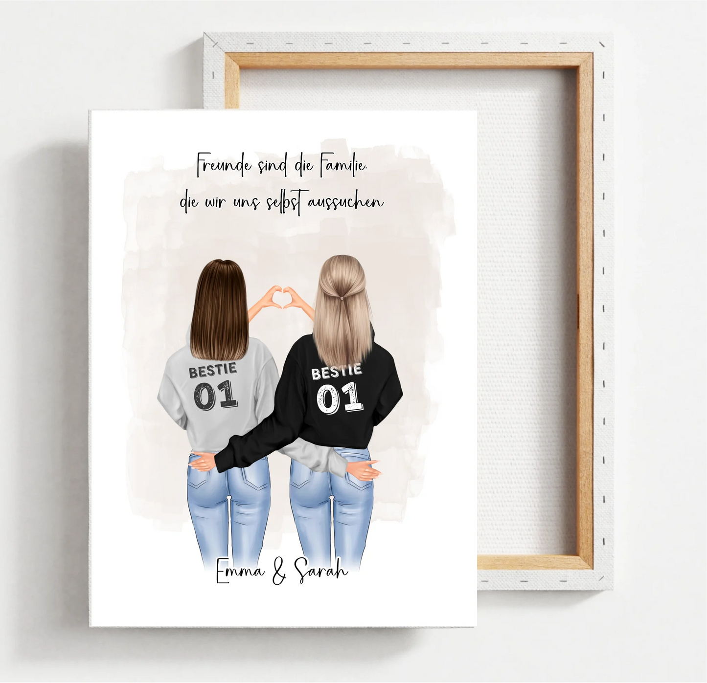 Freundin Poster Personalisiert