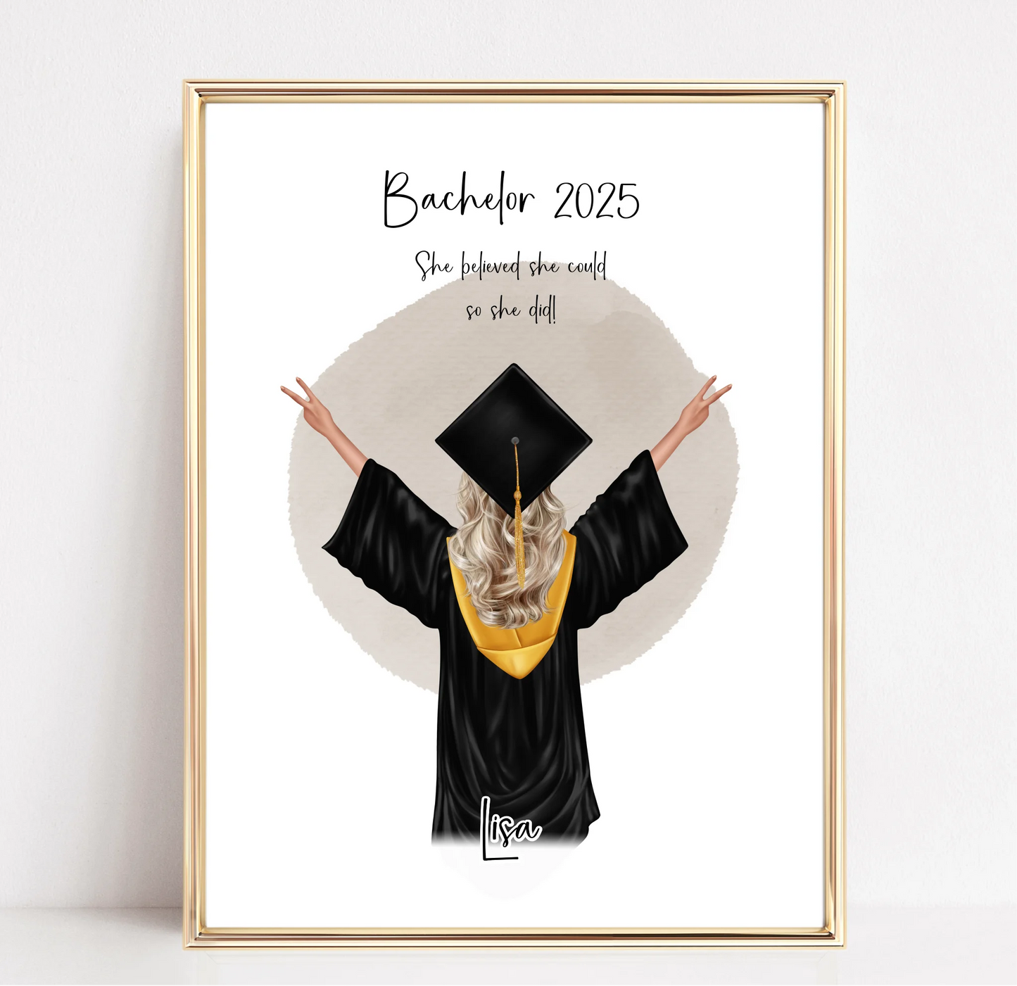 Abschluss Geschenk Poster