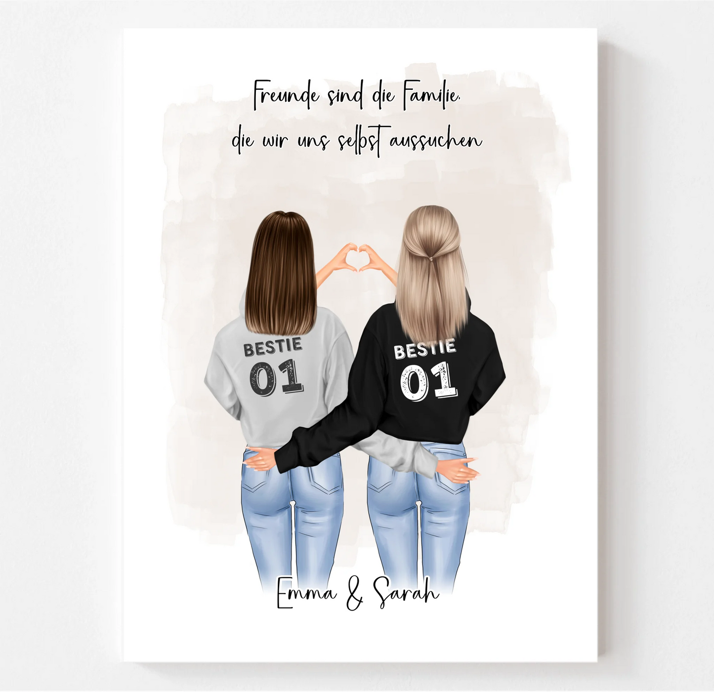 Freundin Poster Personalisiert