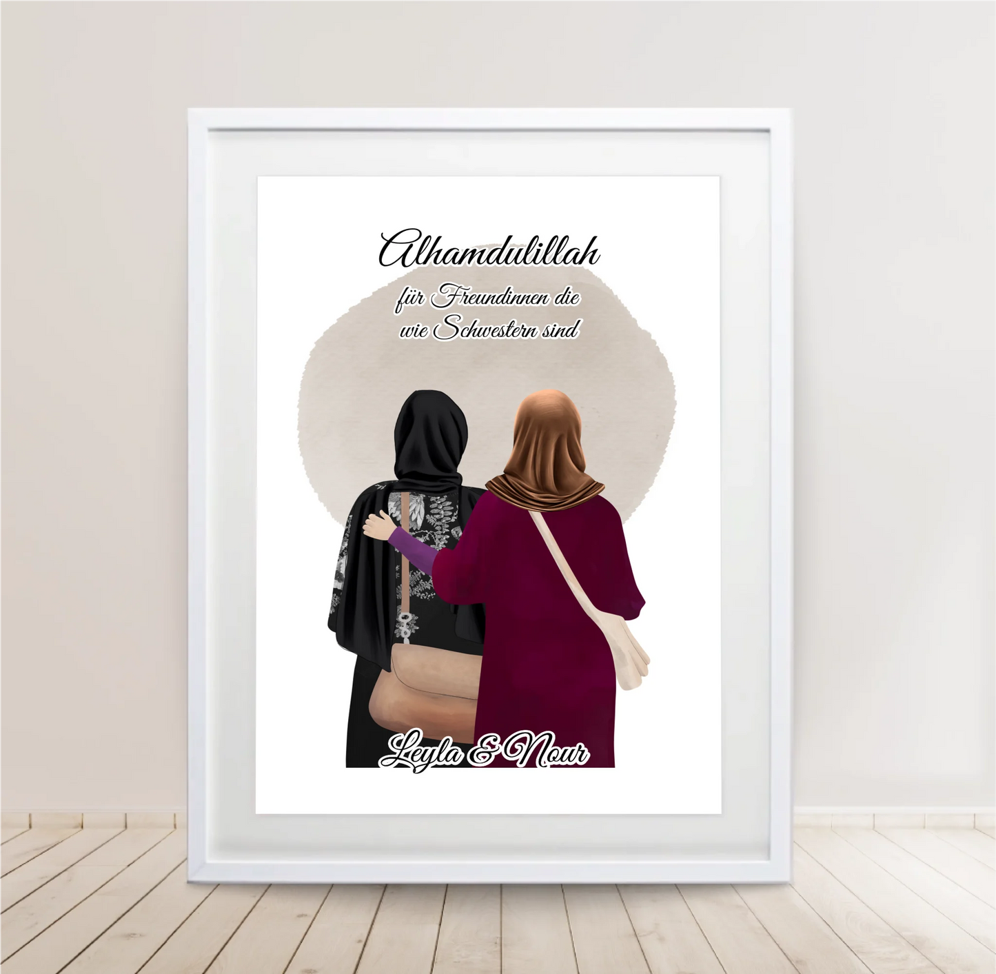 2-4 Muslim Freundinnen Poster