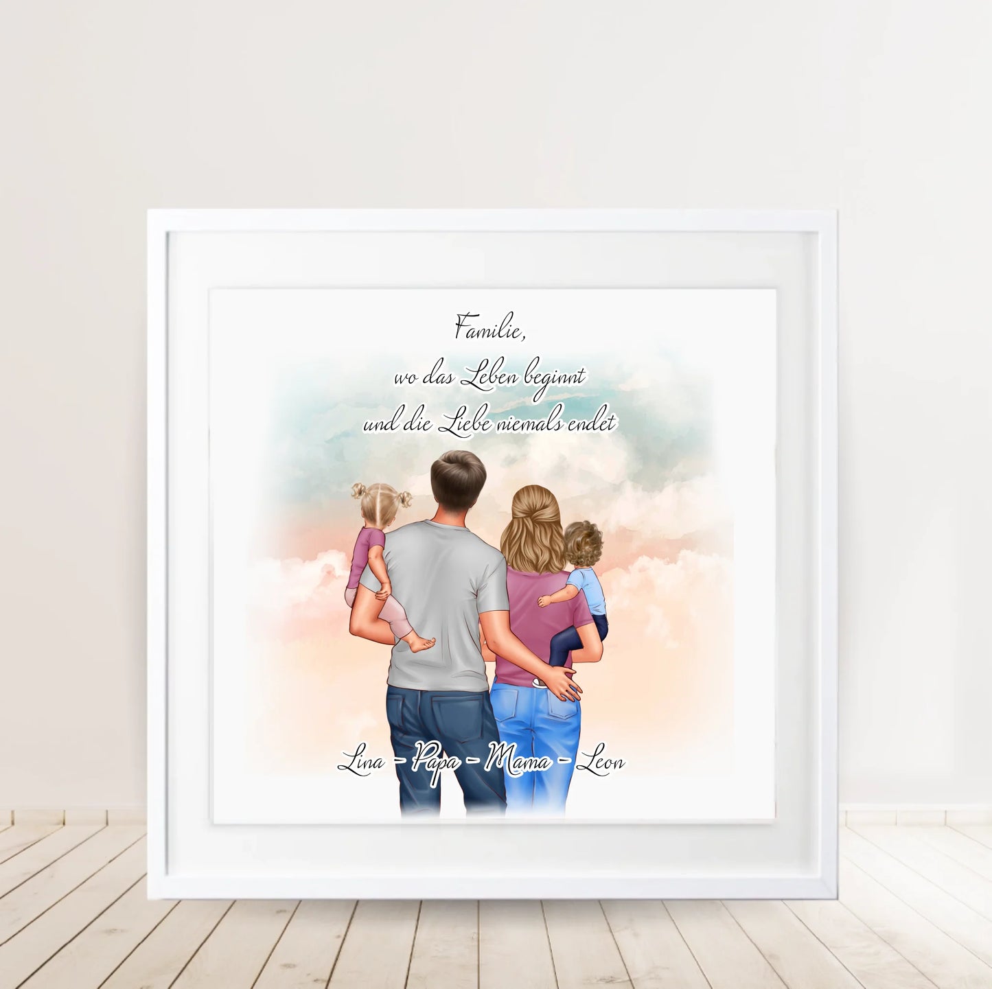 Personalisiertes Familien Geschenk Poster