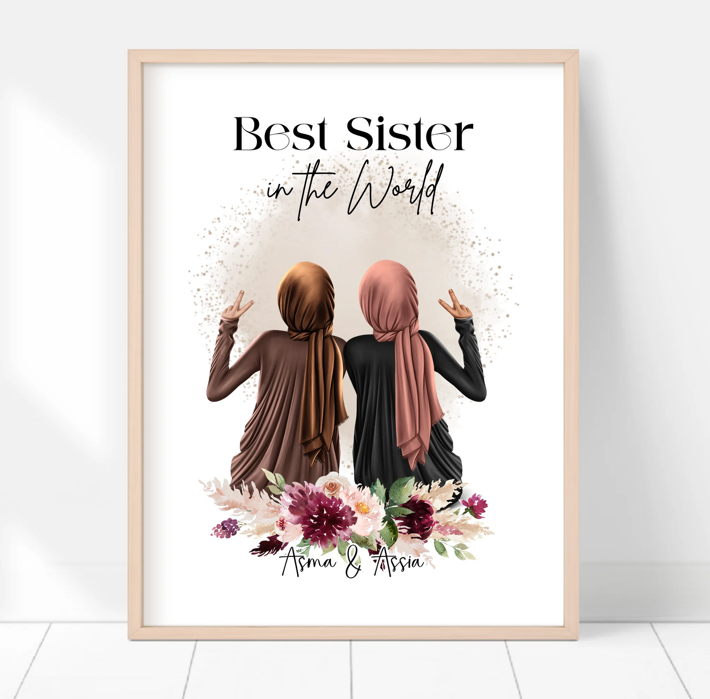 2-4 Muslim Freundinnen Poster