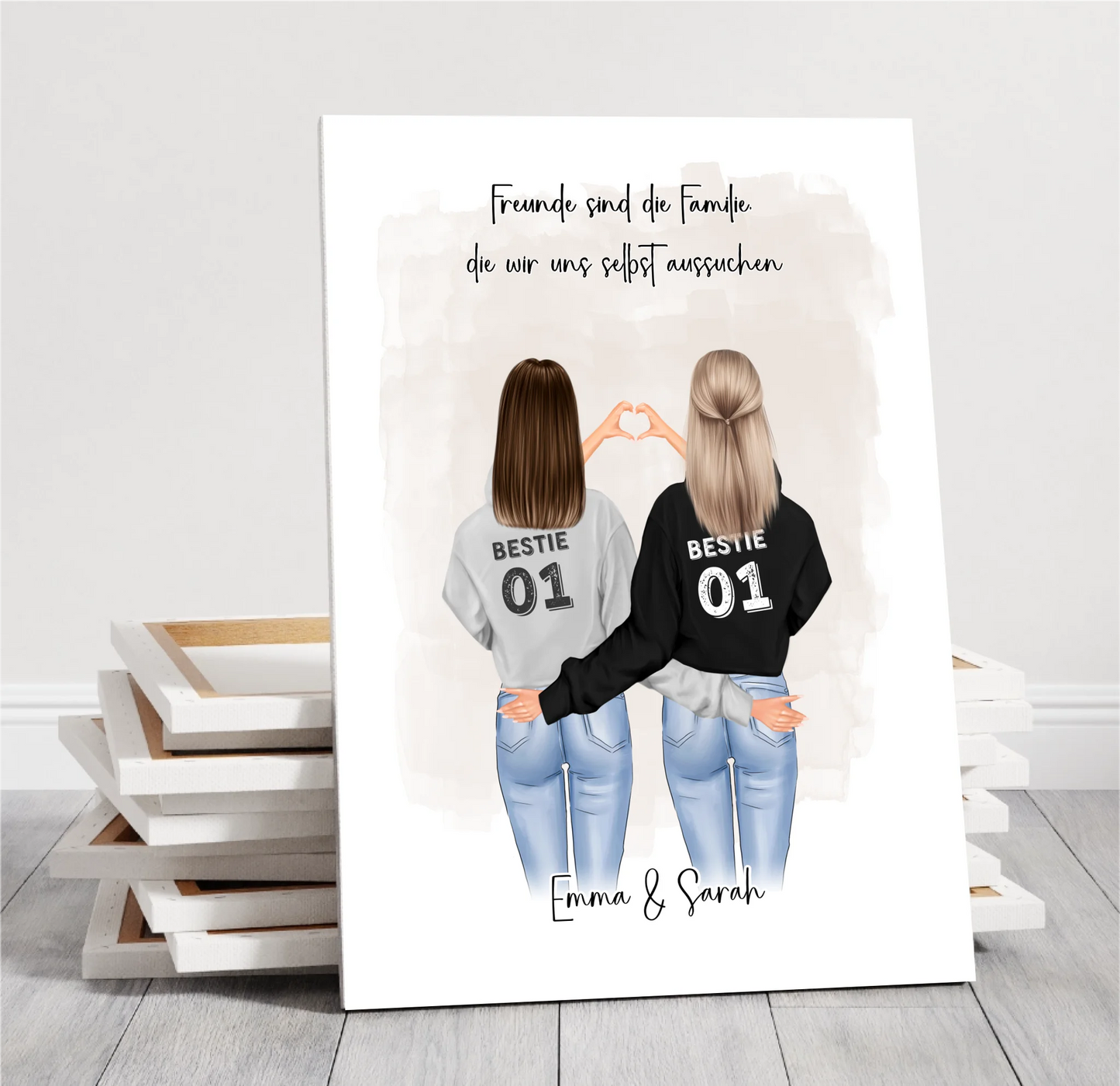 Freundin Poster Personalisiert