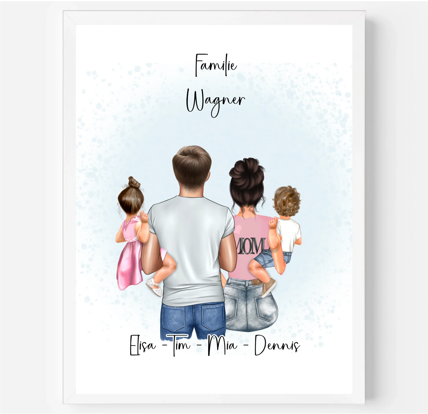 Familien Poster Personalisiertes Geschenk