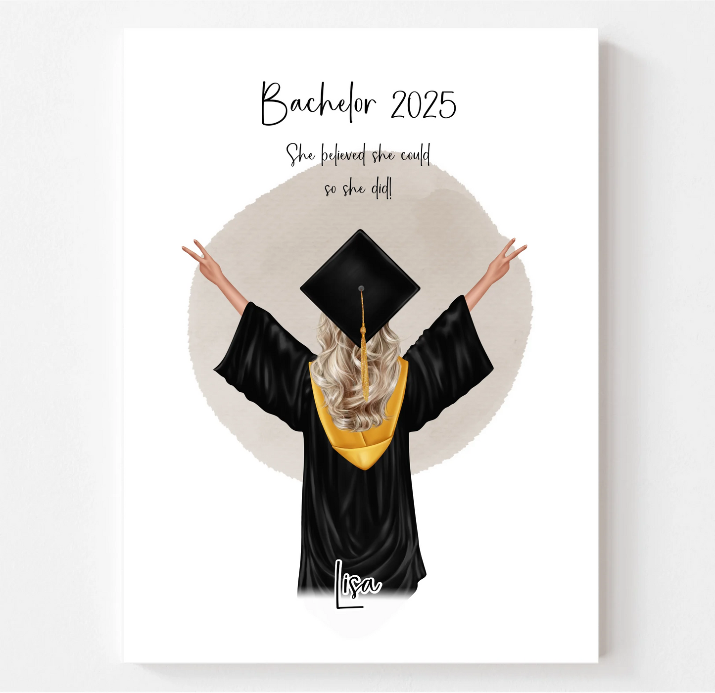 Abschluss Geschenk Poster