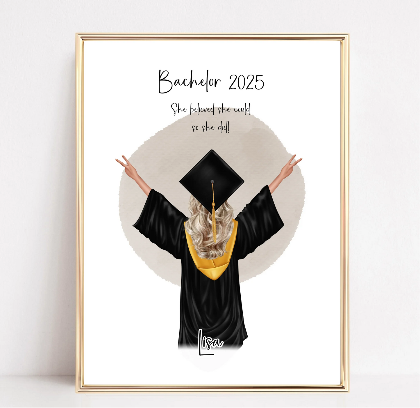 Abschluss Geschenk Poster