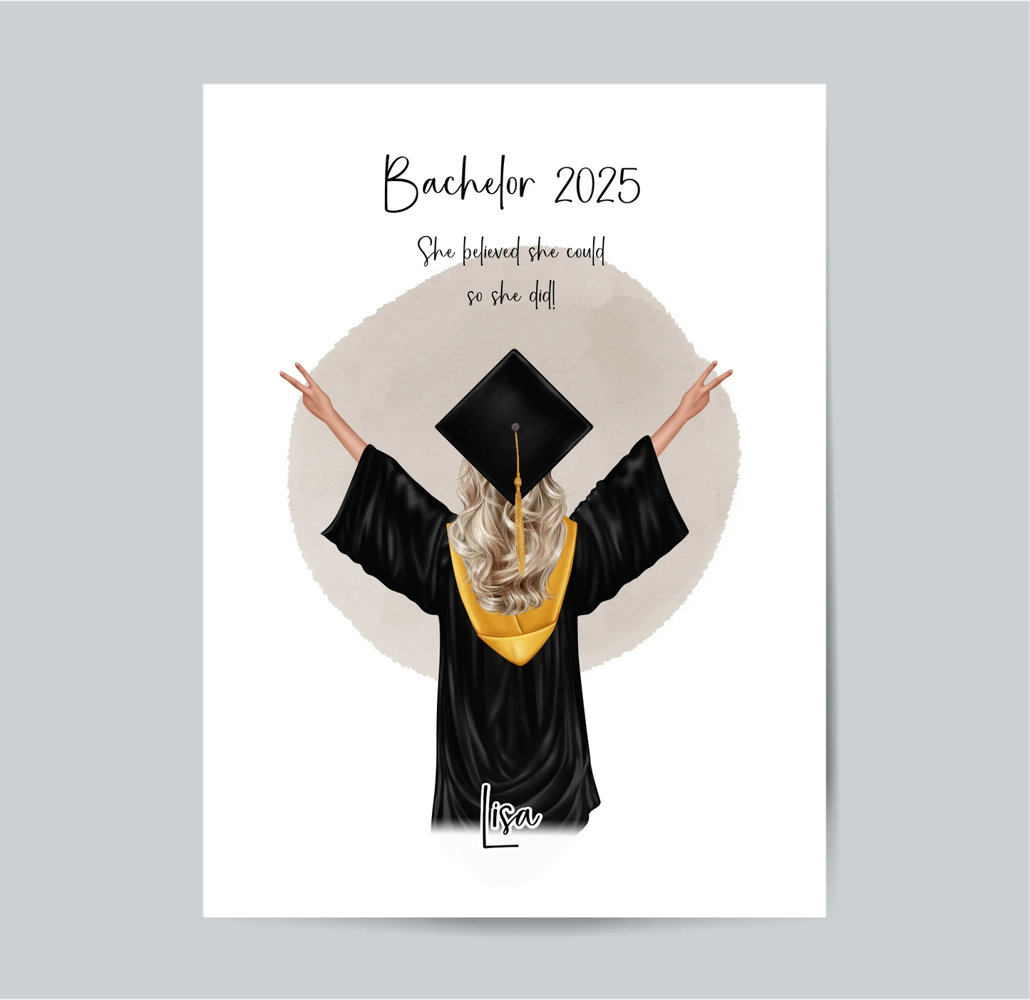 Abschluss Geschenk Poster