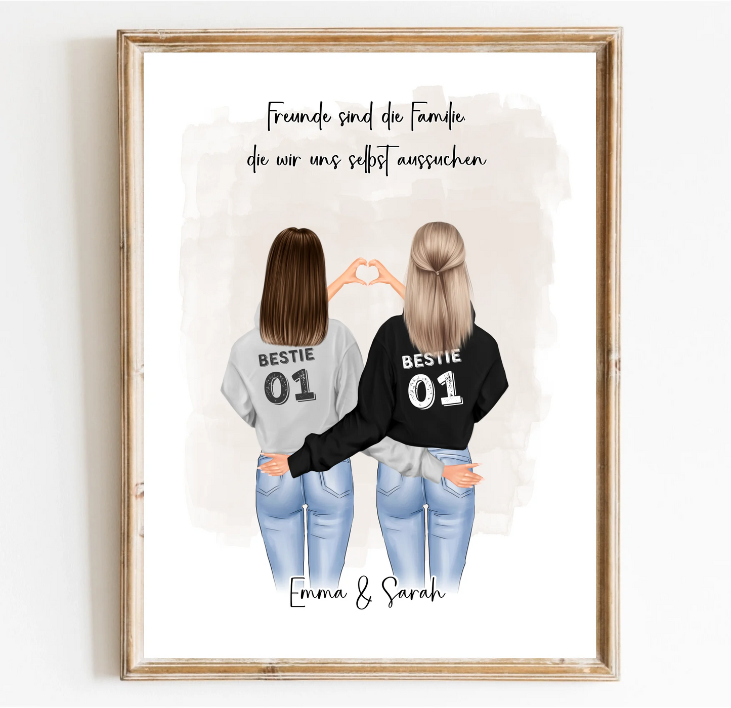 Freundin Poster Personalisiert