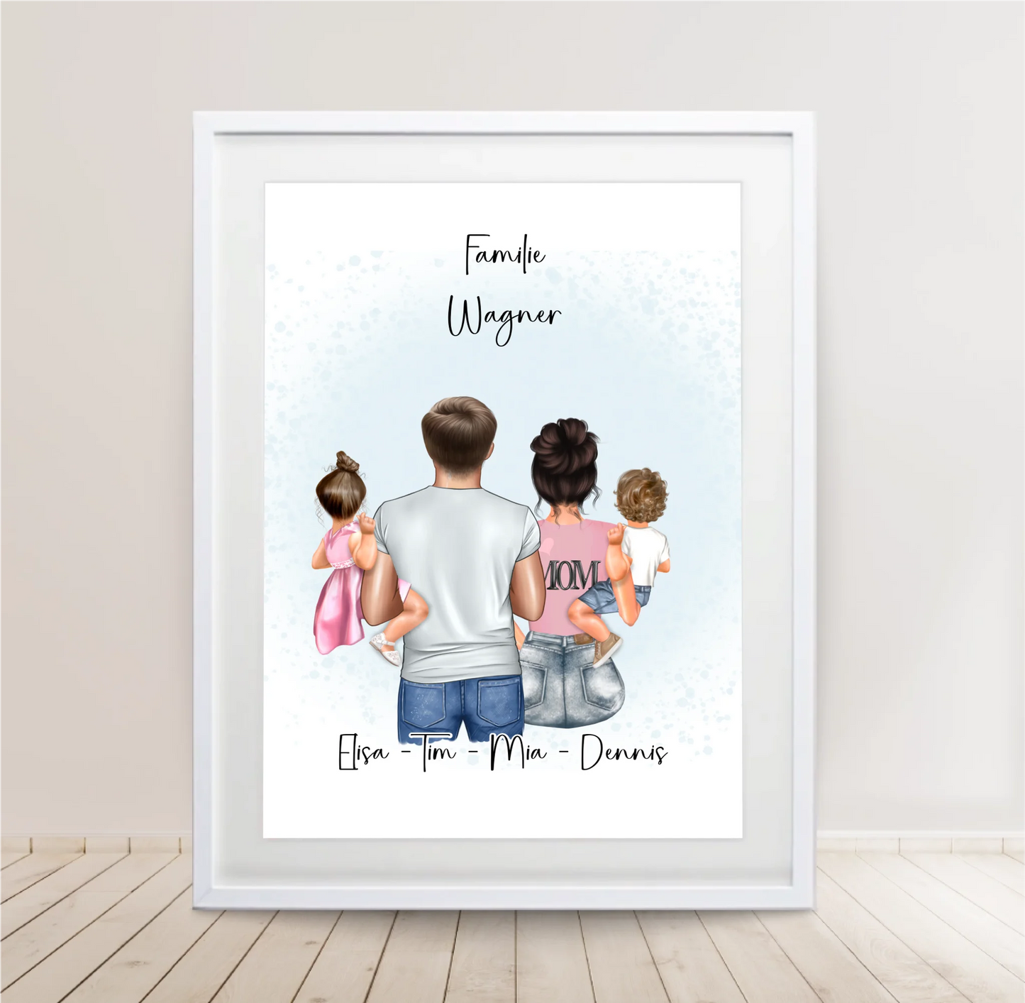Familien Poster Personalisiertes Geschenk