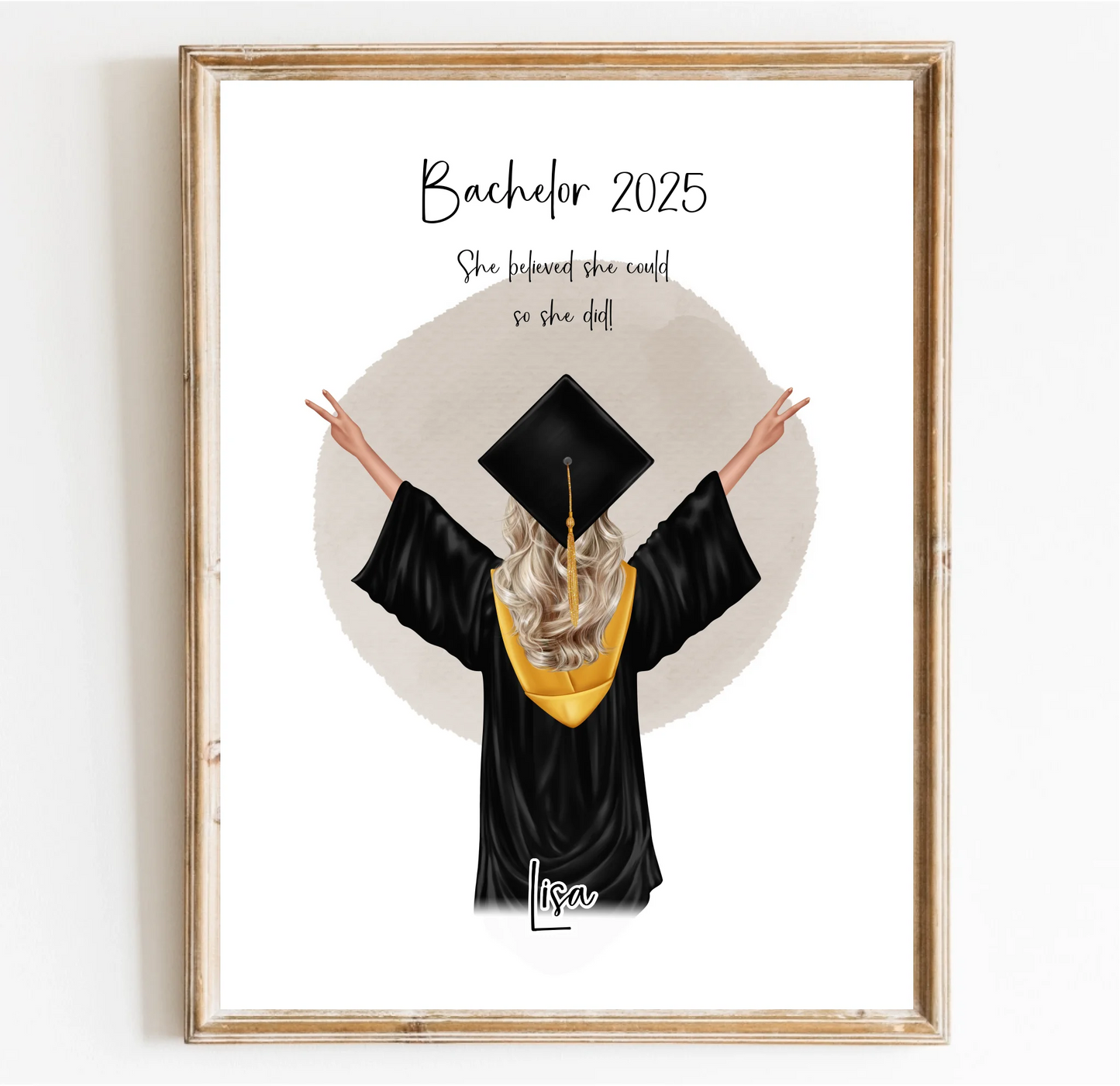 Abschluss Geschenk Poster