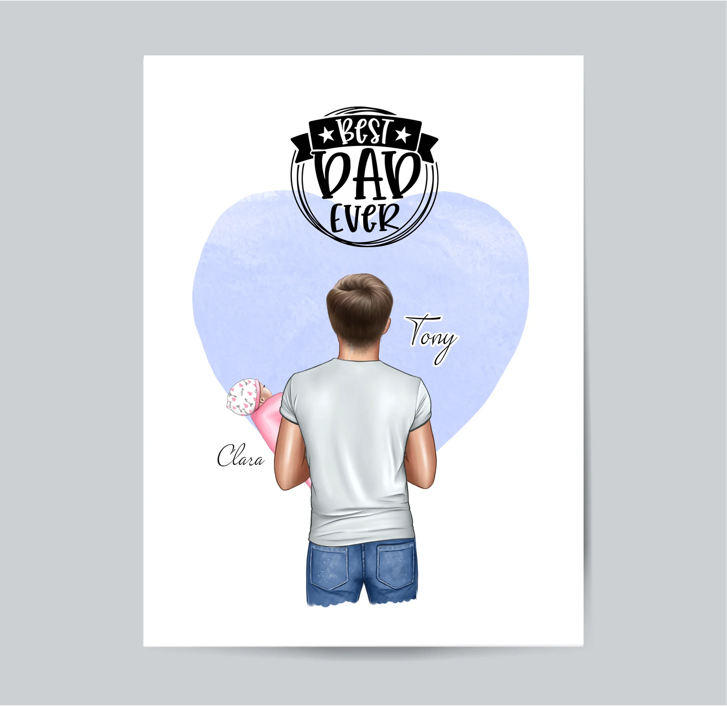 Papa & Baby Poster