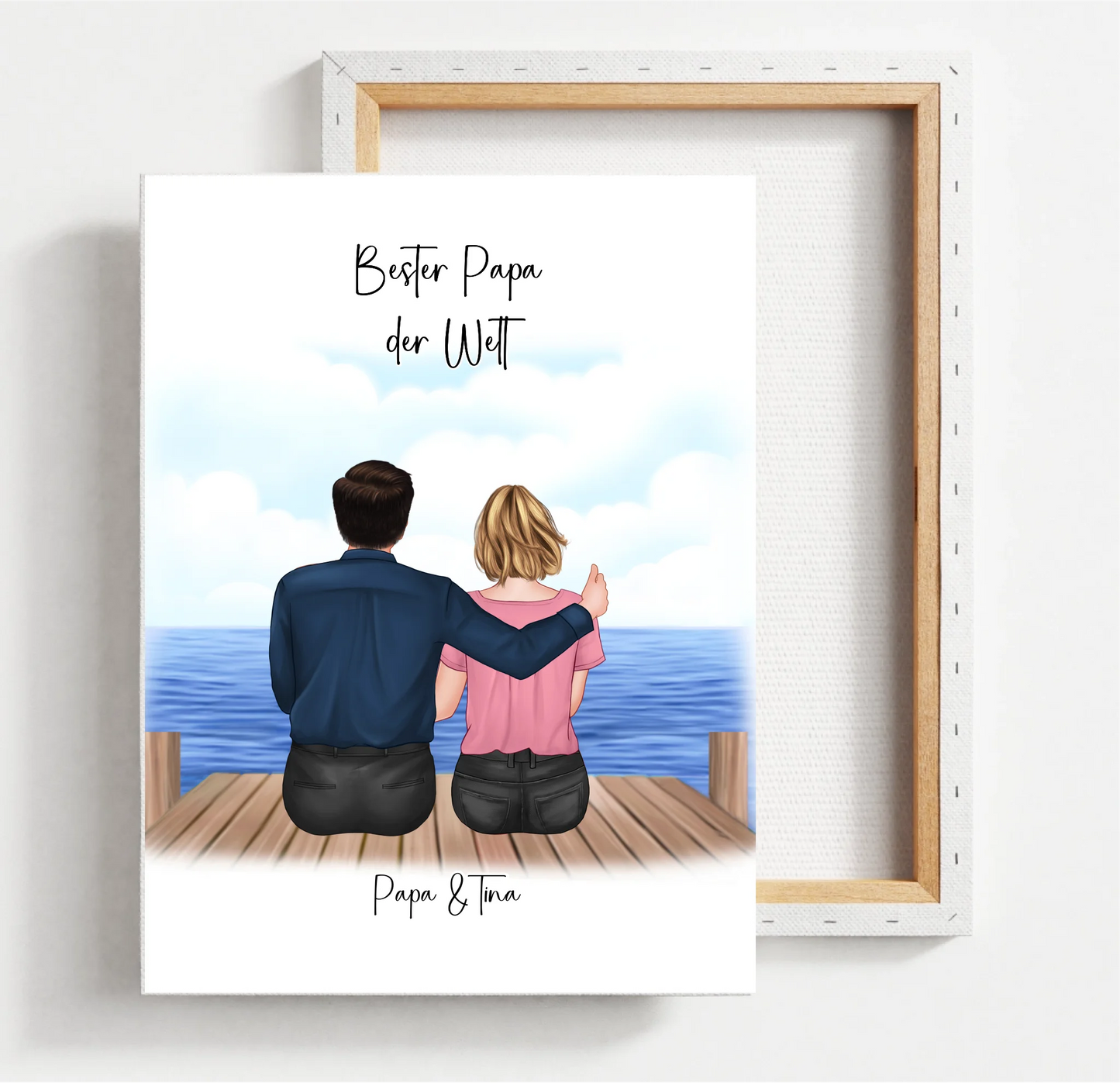 Papa & Tochter Personalisiertes Poster