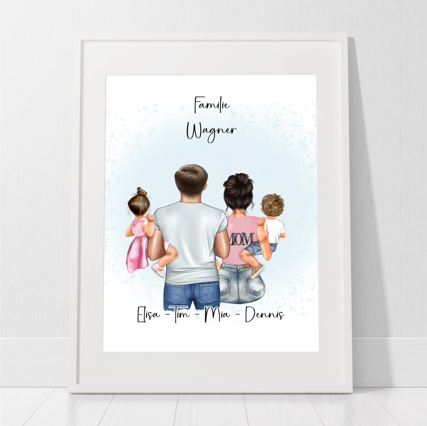 Familien Poster Personalisiertes Geschenk