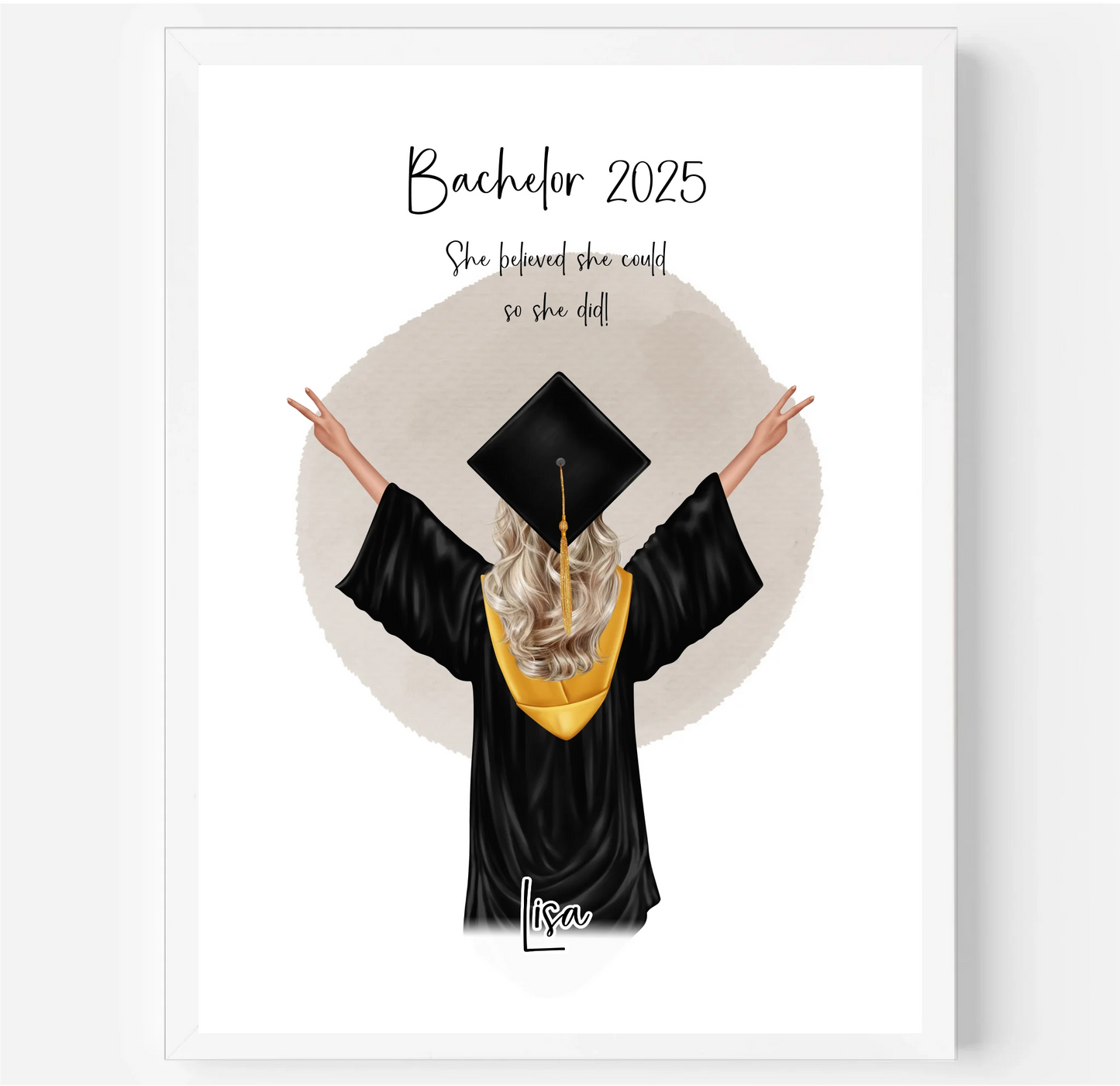 Abschluss Geschenk Poster
