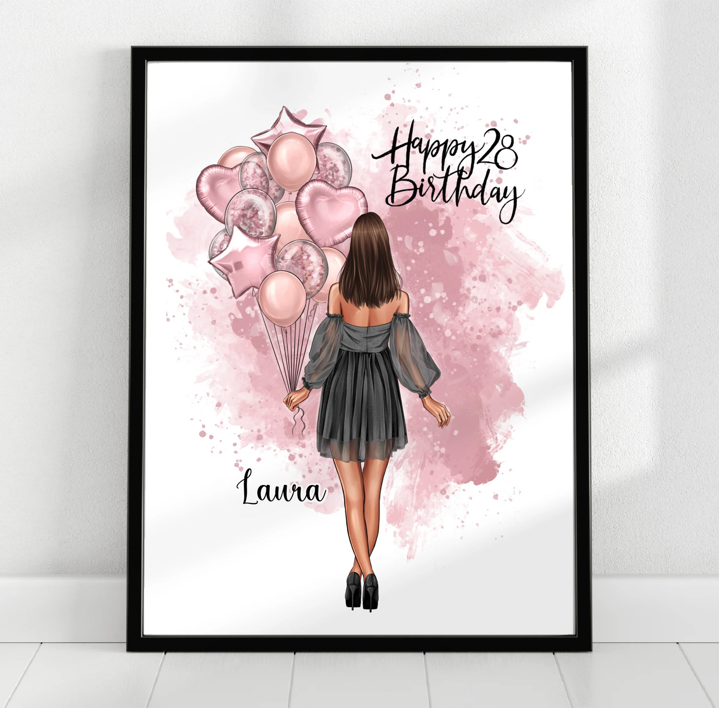 Geburtstagsgeschenk Personalisiertes Poster