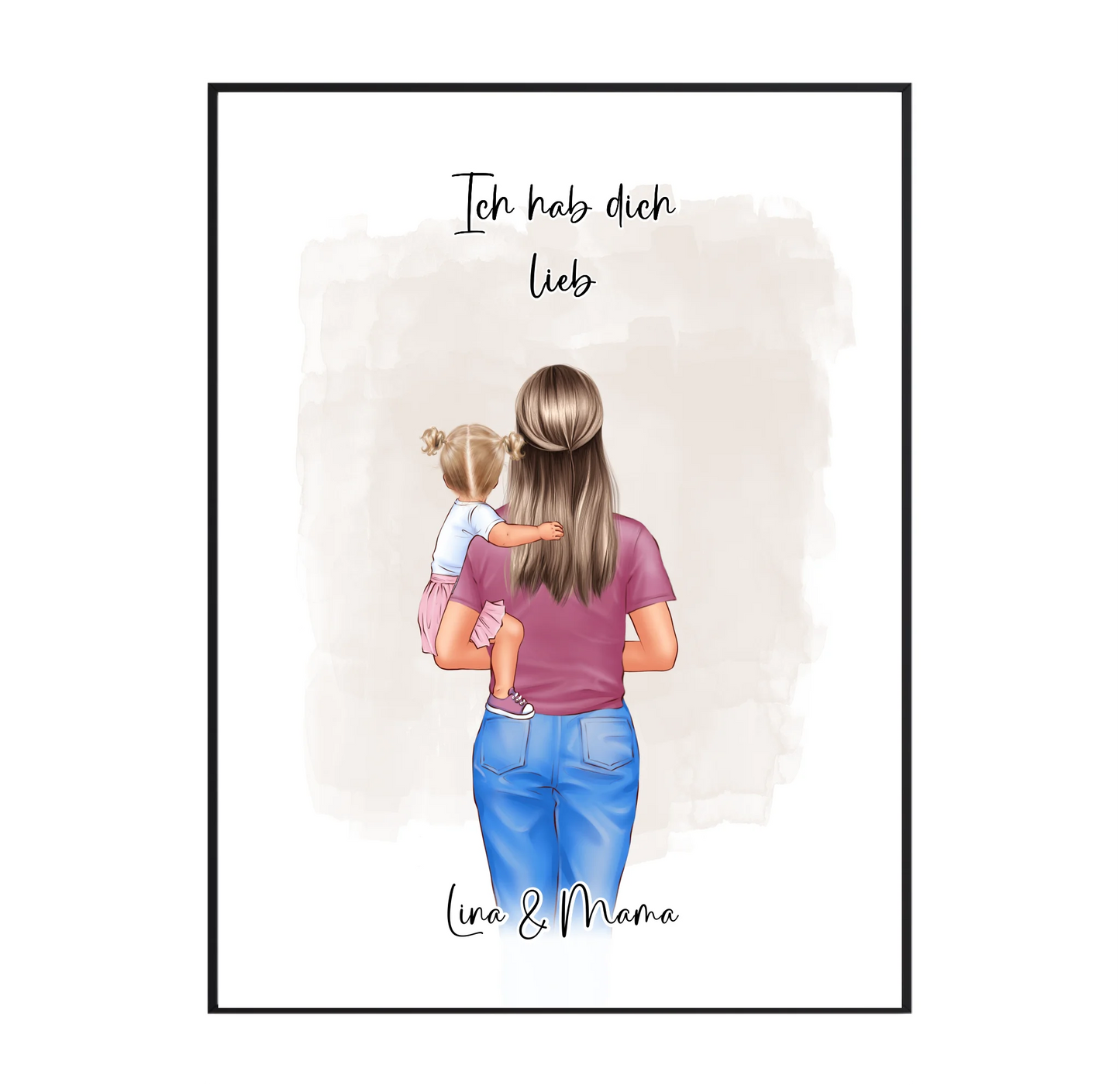 Mama & 1-2 Kinder Poster