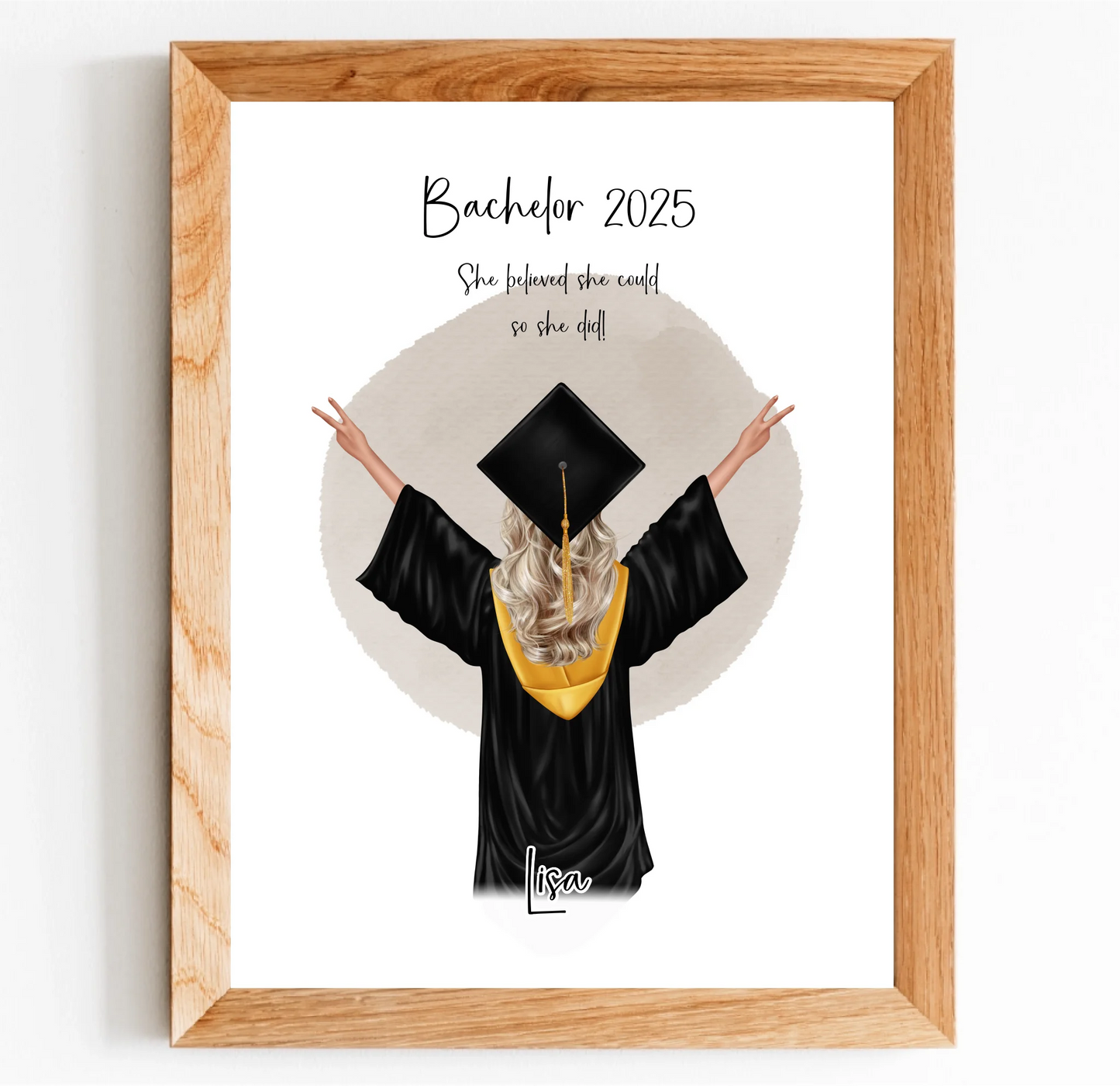 Abschluss Geschenk Poster