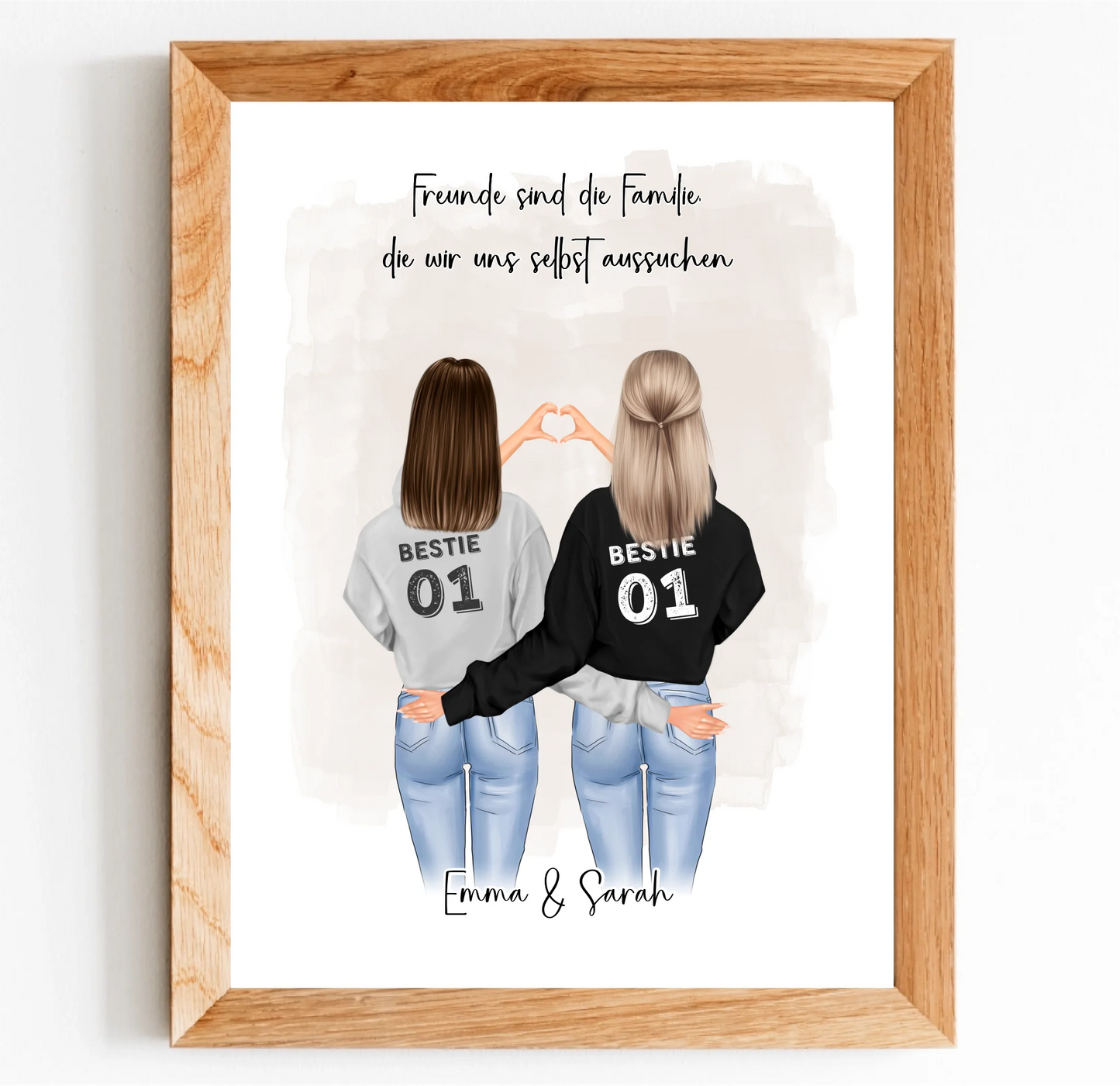 Freundin Poster Personalisiert