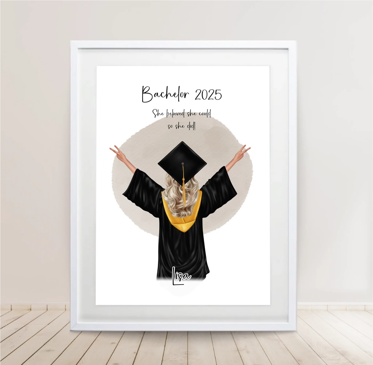 Abschluss Geschenk Poster