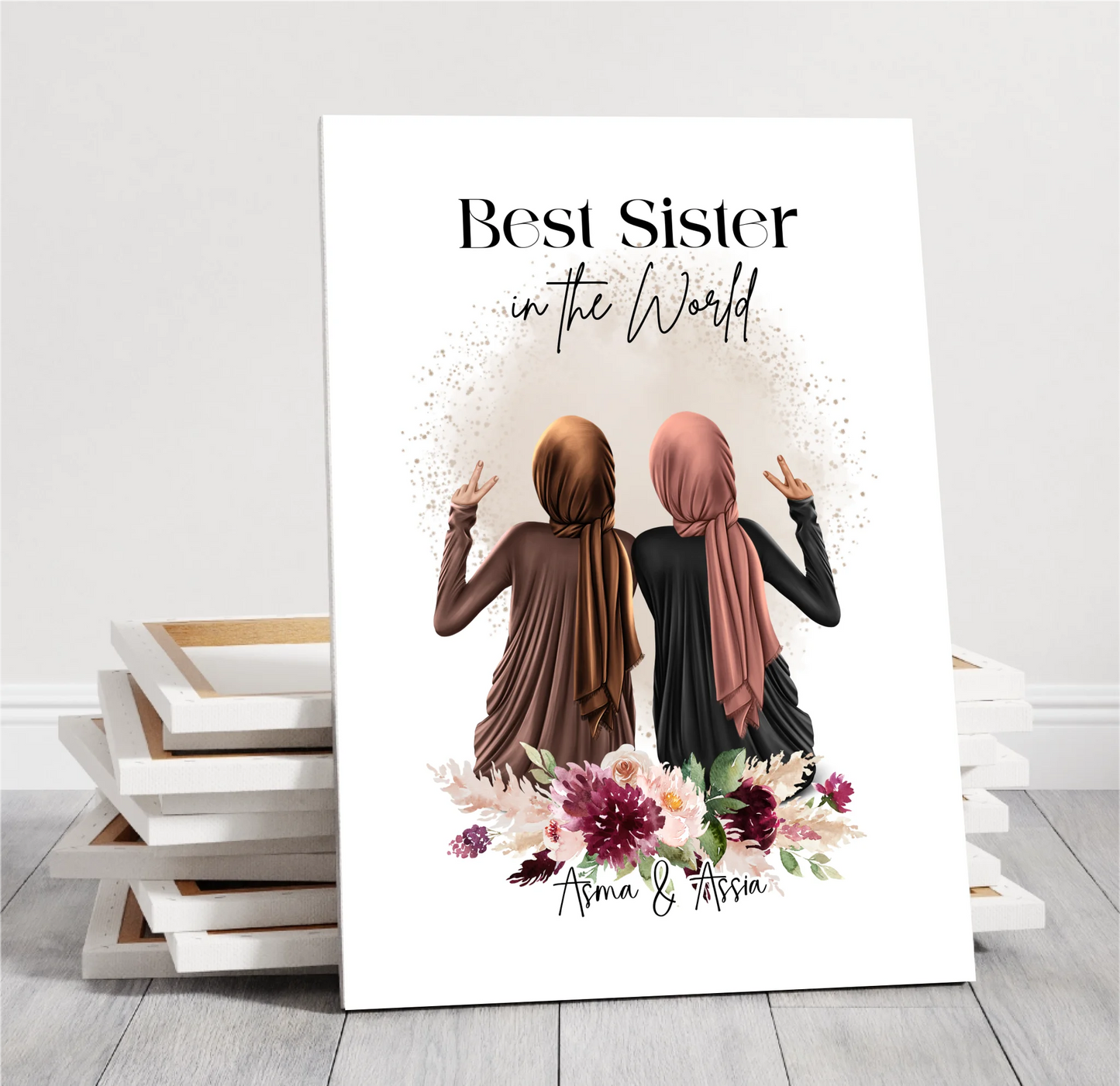 2-4 Muslim Freundinnen Poster