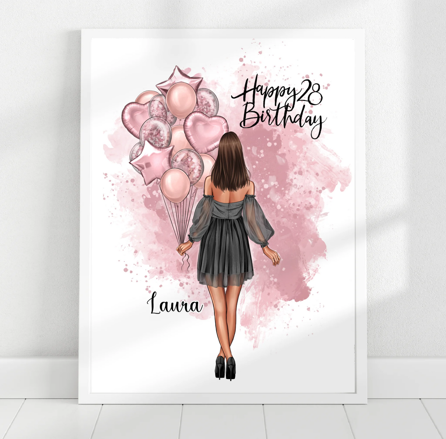 Geburtstagsgeschenk Personalisiertes Poster