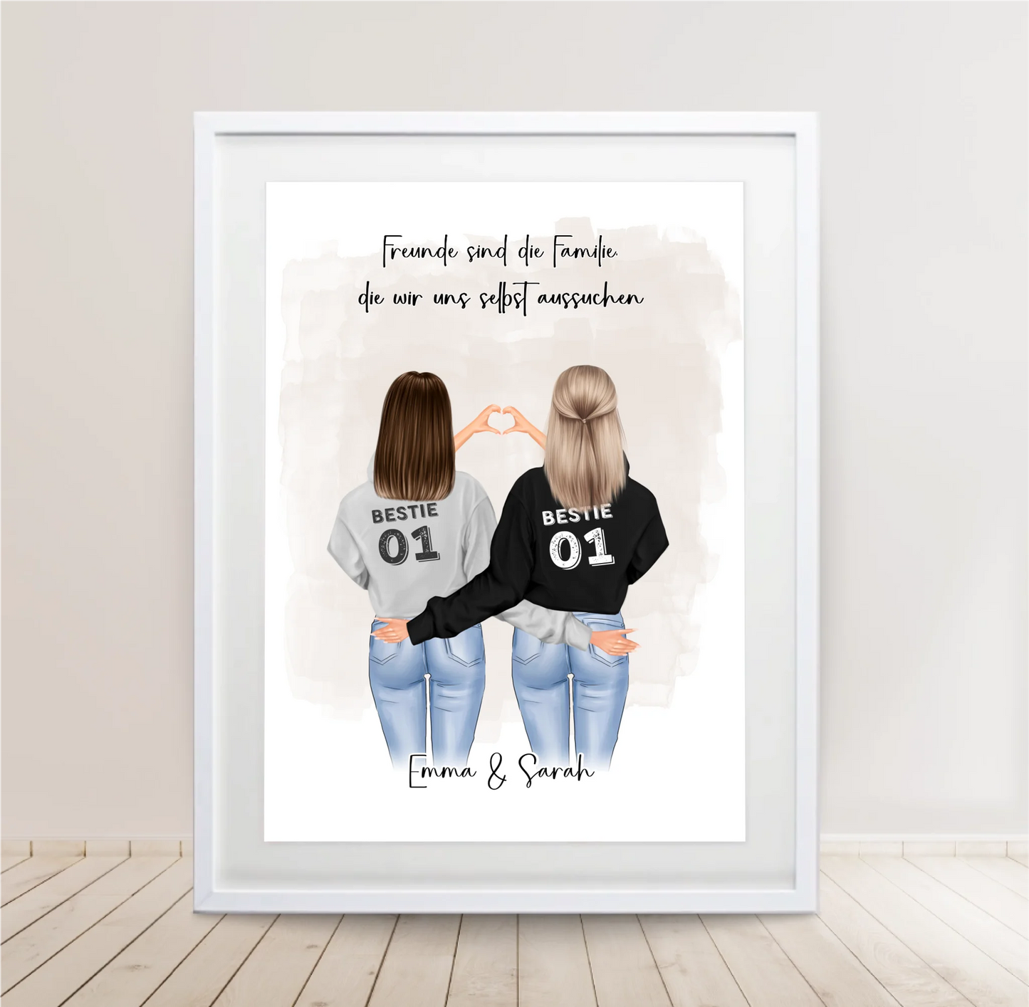 Freundin Poster Personalisiert