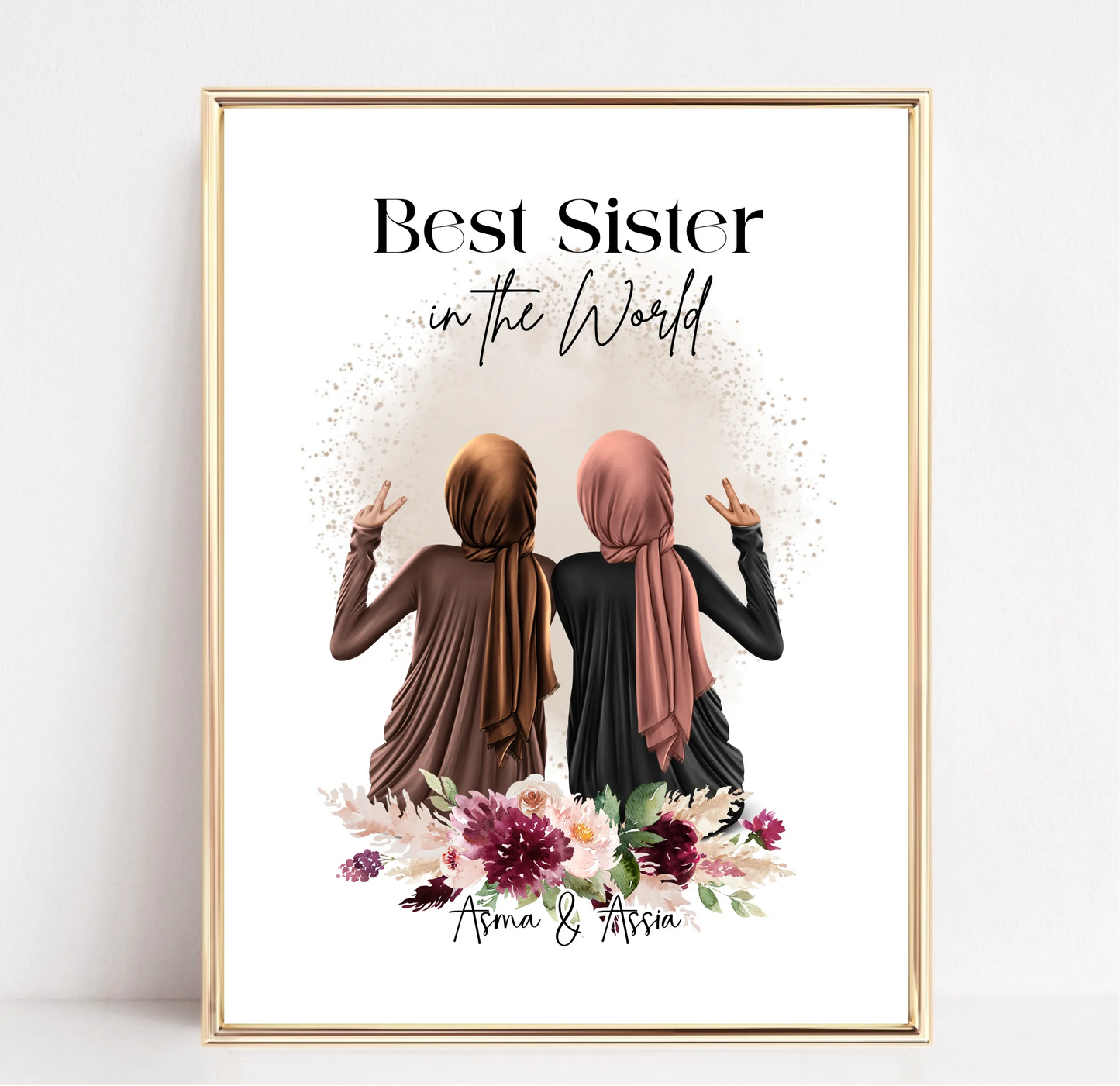 2-4 Muslim Freundinnen Poster