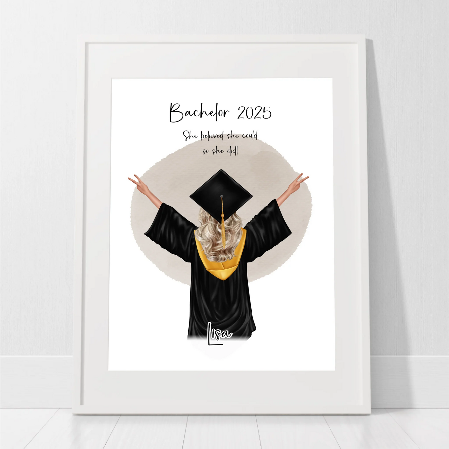Abschluss Geschenk Poster