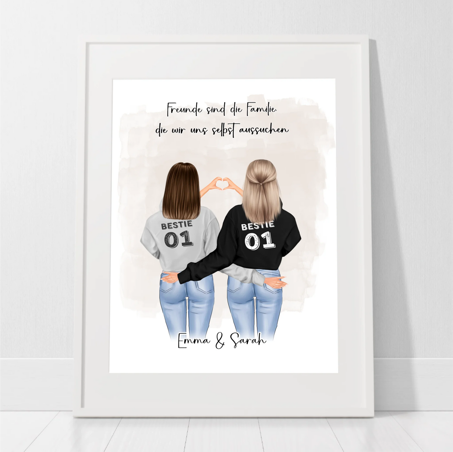 Freundin Poster Personalisiert