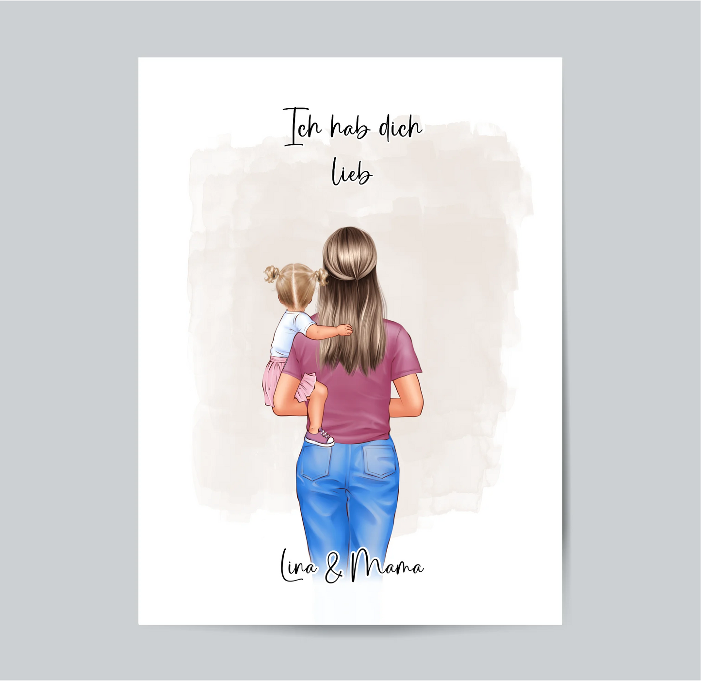 Mama & 1-2 Kinder Poster
