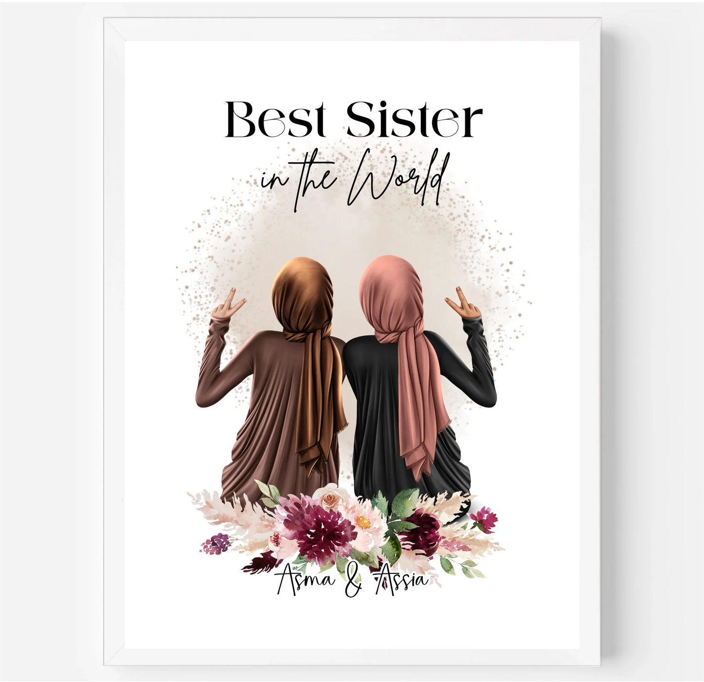 2-4 Muslim Freundinnen Poster