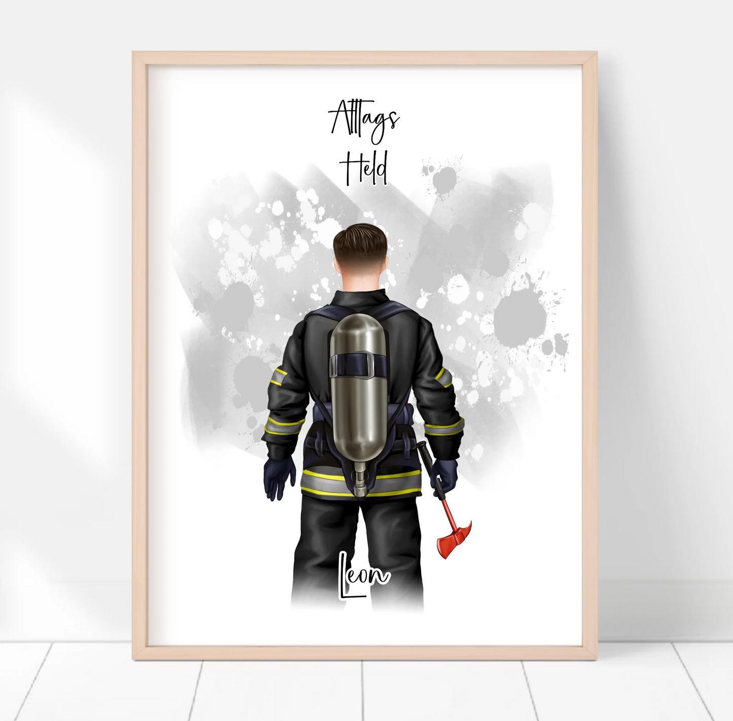 1-2 Personen Feuerwehr Poster
