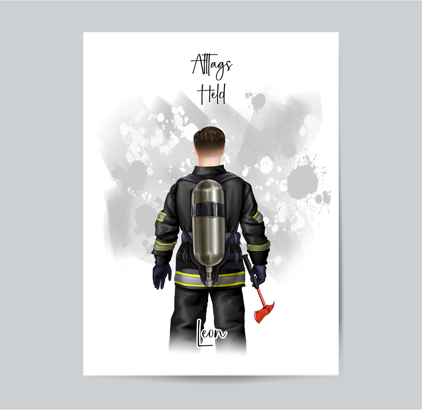 1-2 Personen Feuerwehr Poster