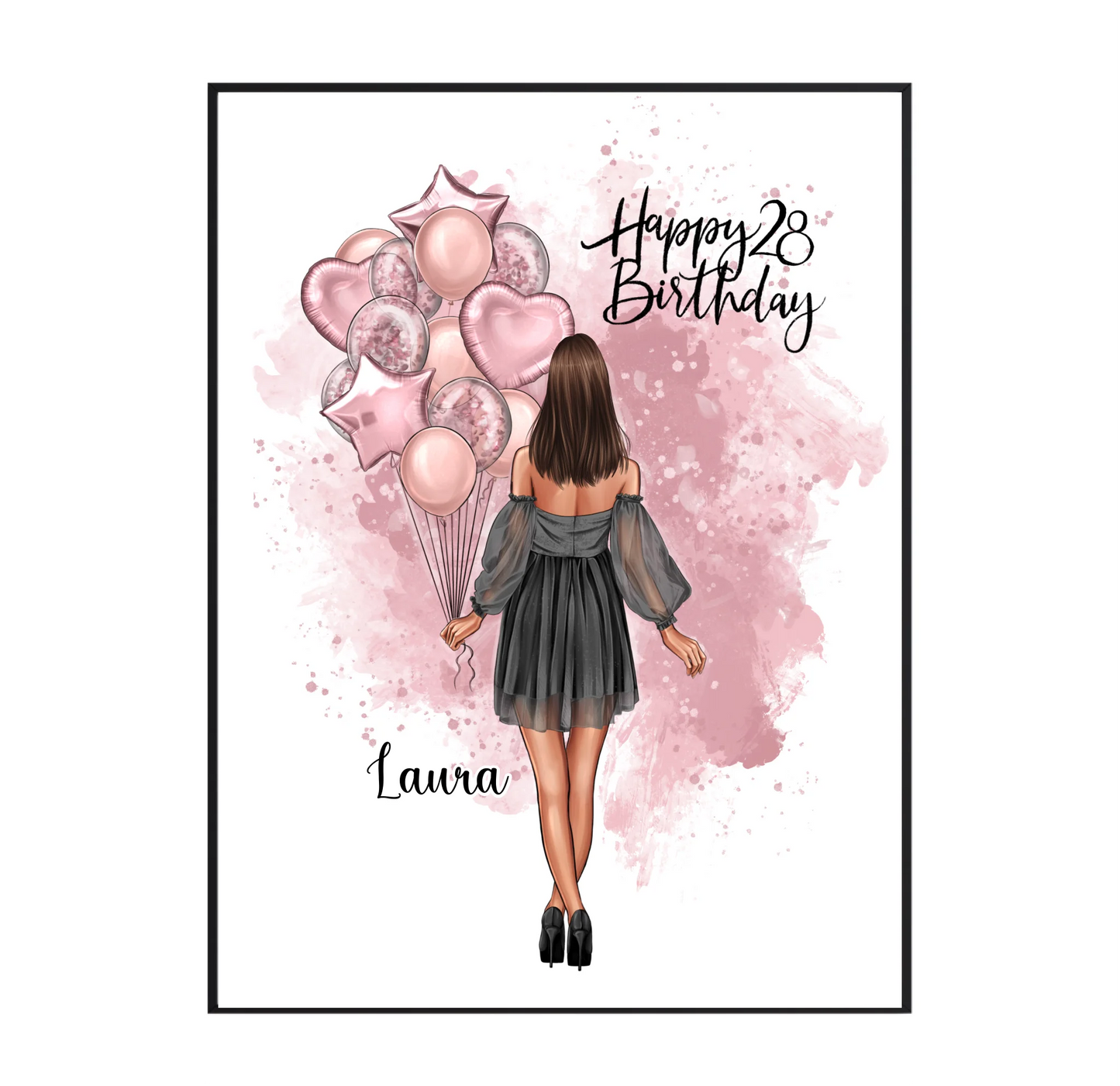 Geburtstagsgeschenk Personalisiertes Poster