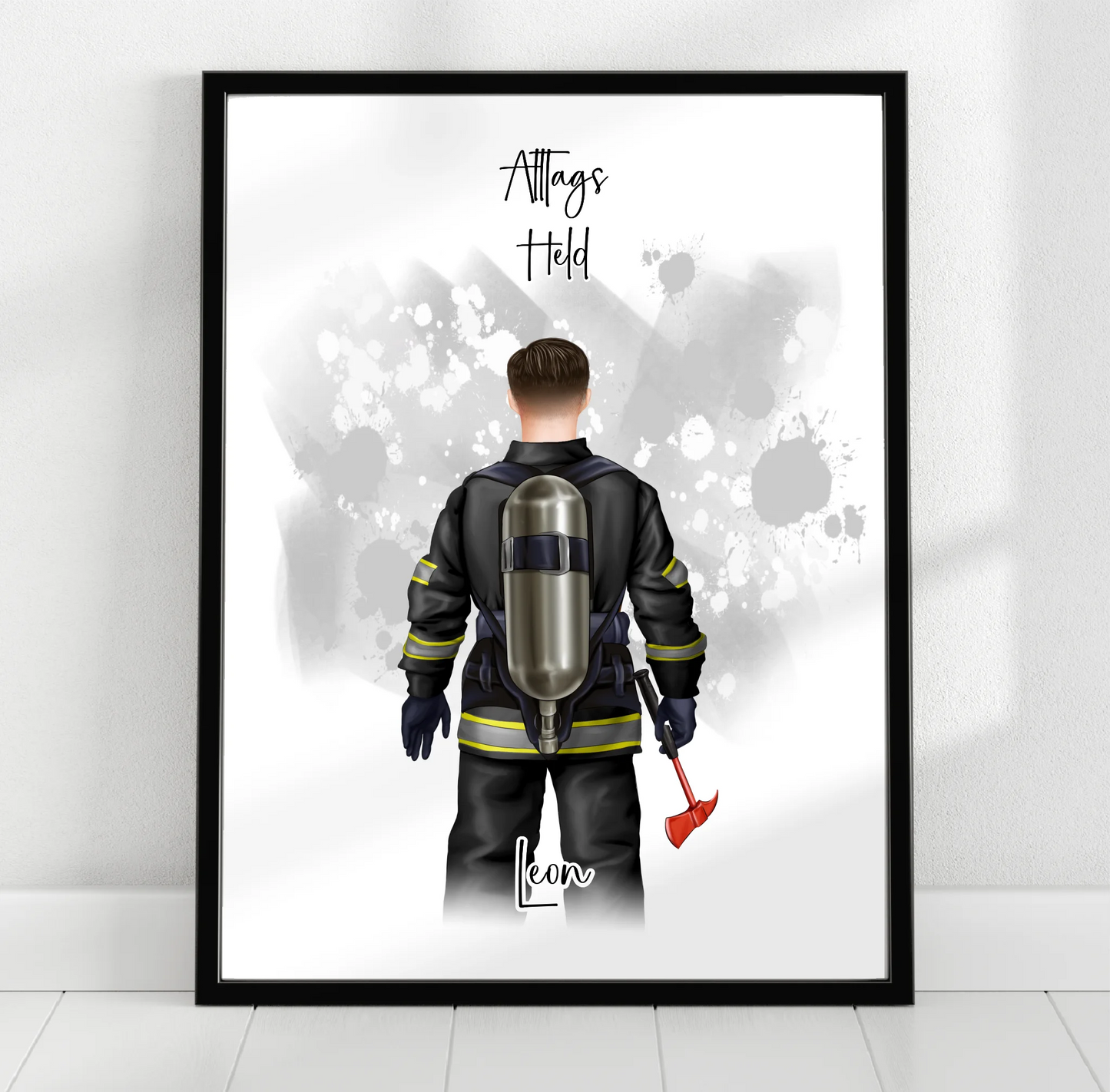 1-2 Personen Feuerwehr Poster