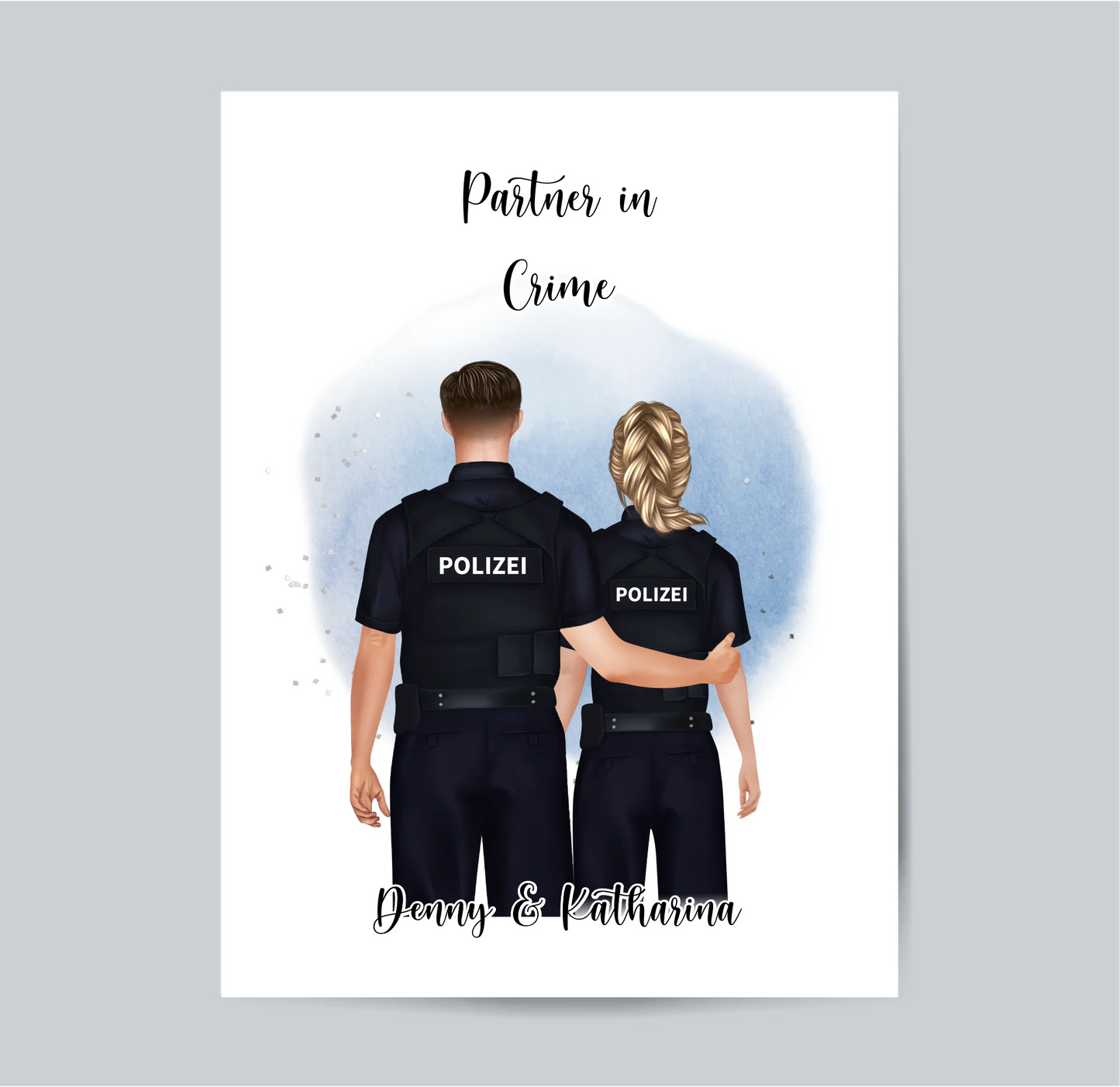 Polizist & Polizistin Poster (2-3 Polizisten)