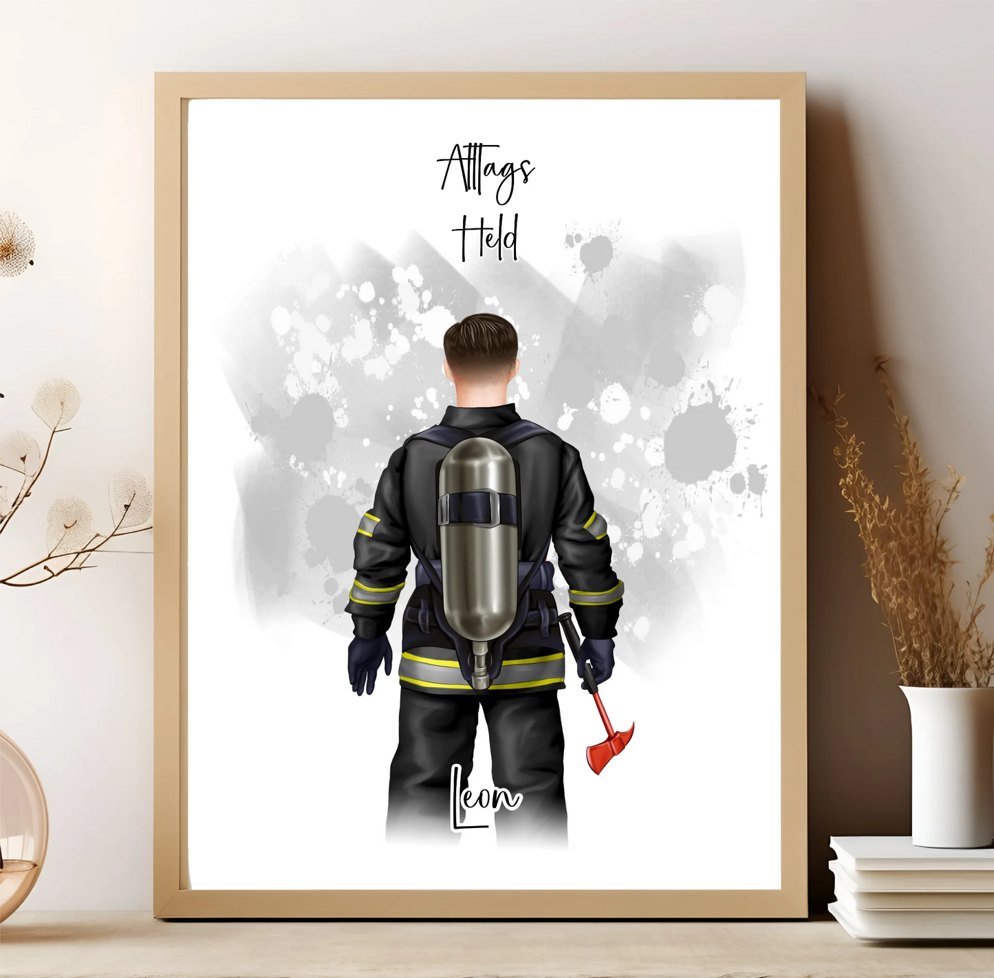 1-2 Personen Feuerwehr Poster