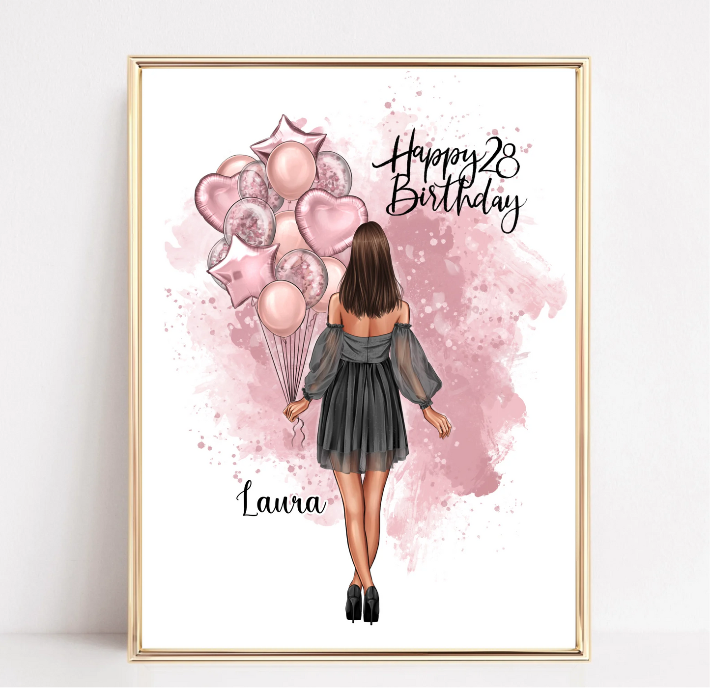 Geburtstagsgeschenk Personalisiertes Poster