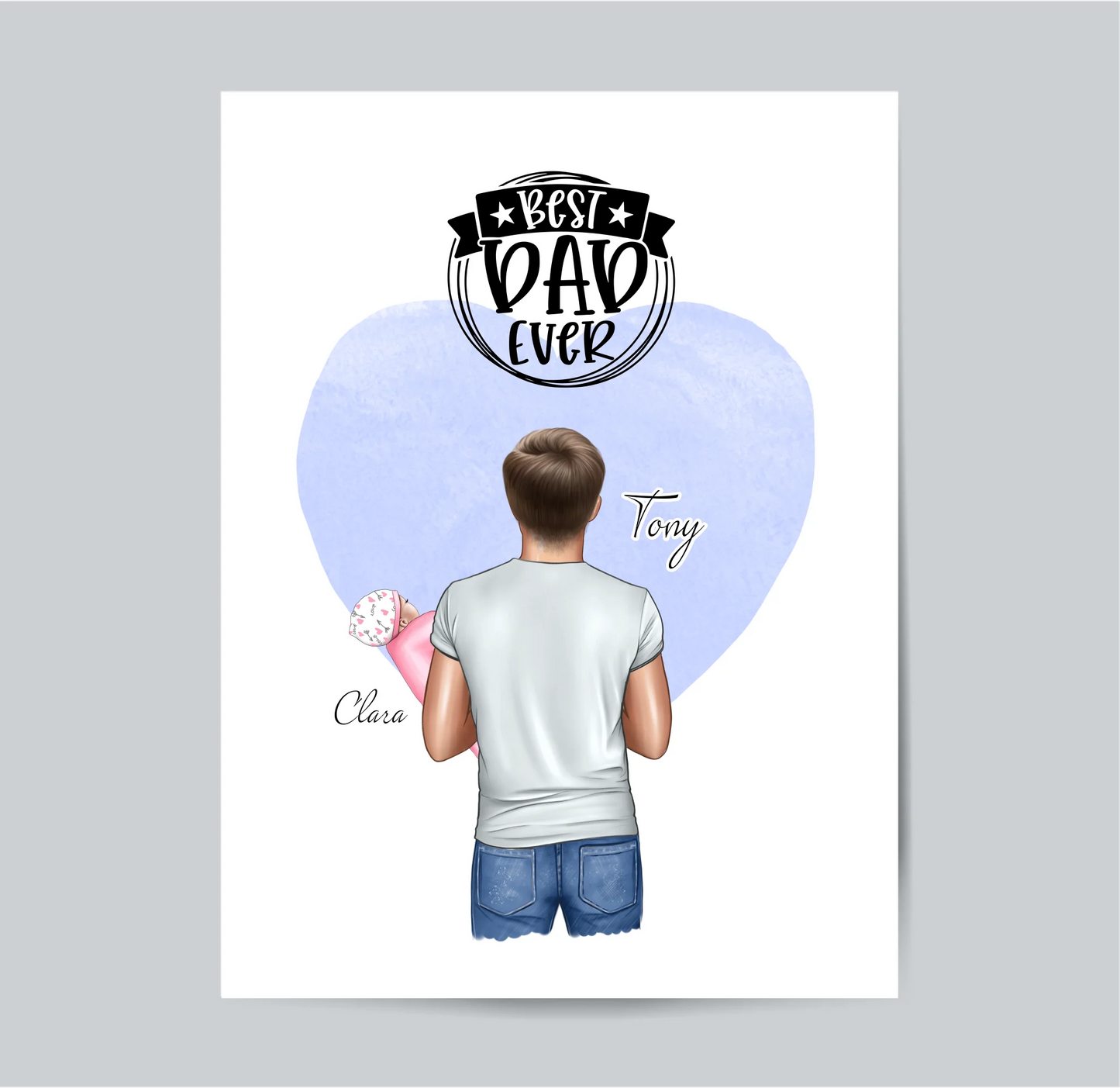 Papa & Baby Poster