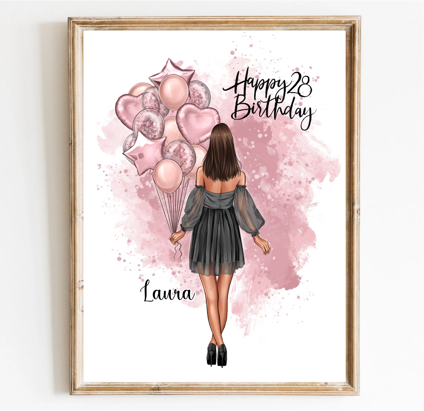 Geburtstagsgeschenk Personalisiertes Poster