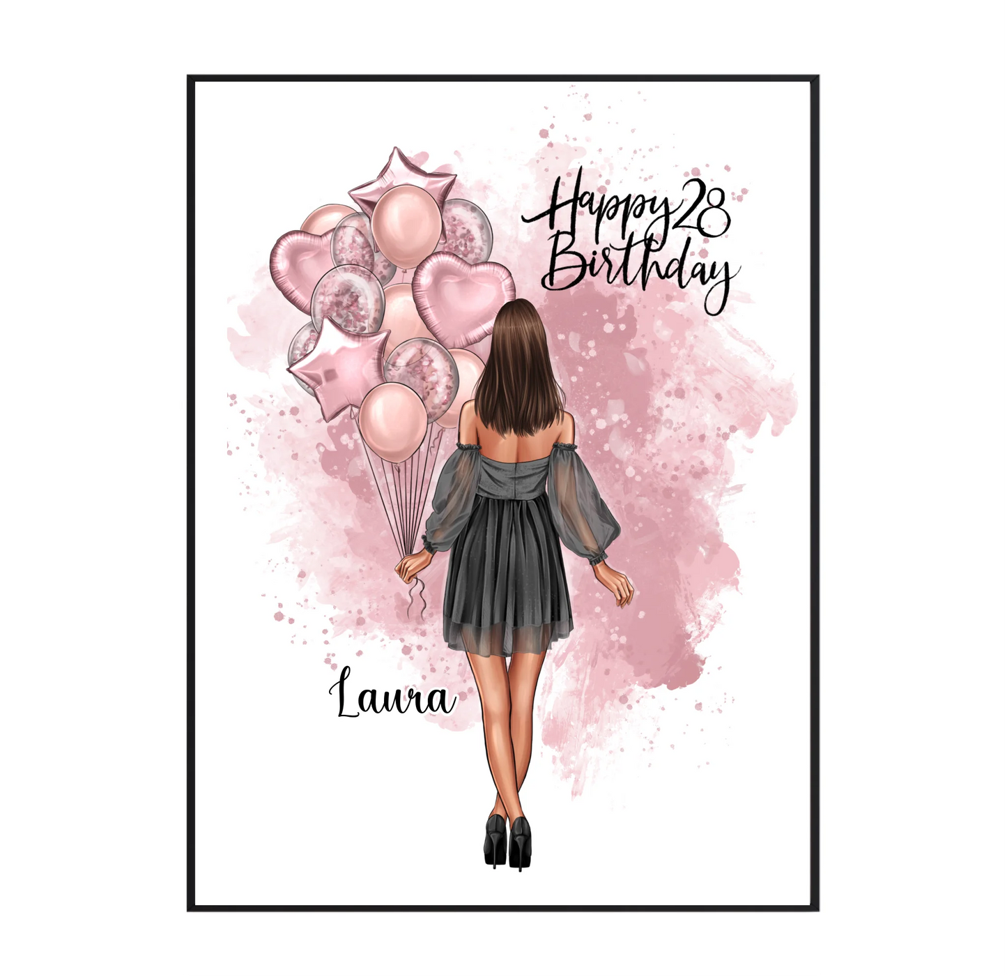 Geburtstagsgeschenk Personalisiertes Poster
