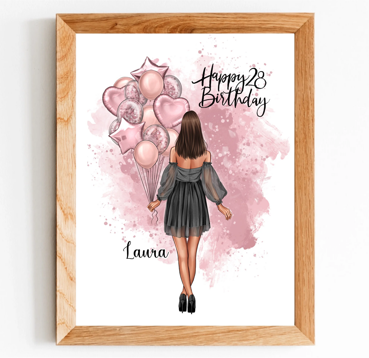 Geburtstagsgeschenk Personalisiertes Poster
