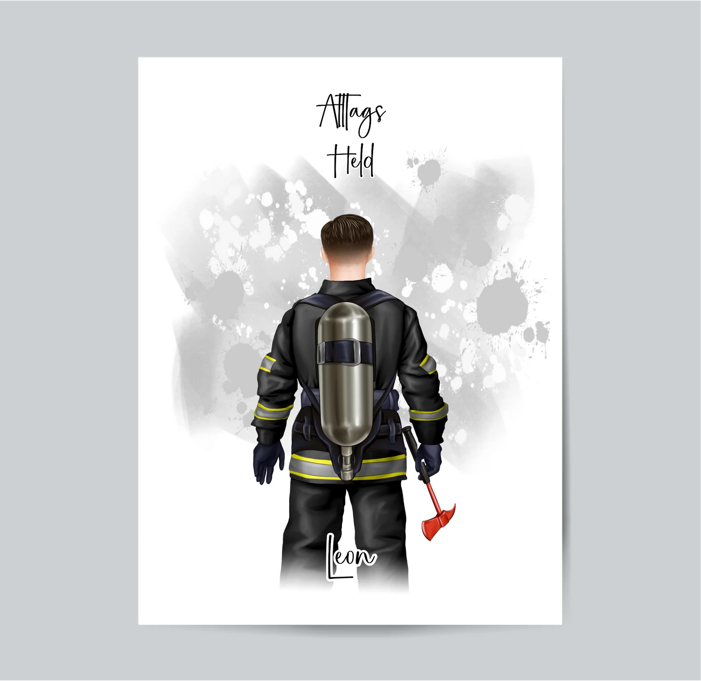 1-2 Personen Feuerwehr Poster