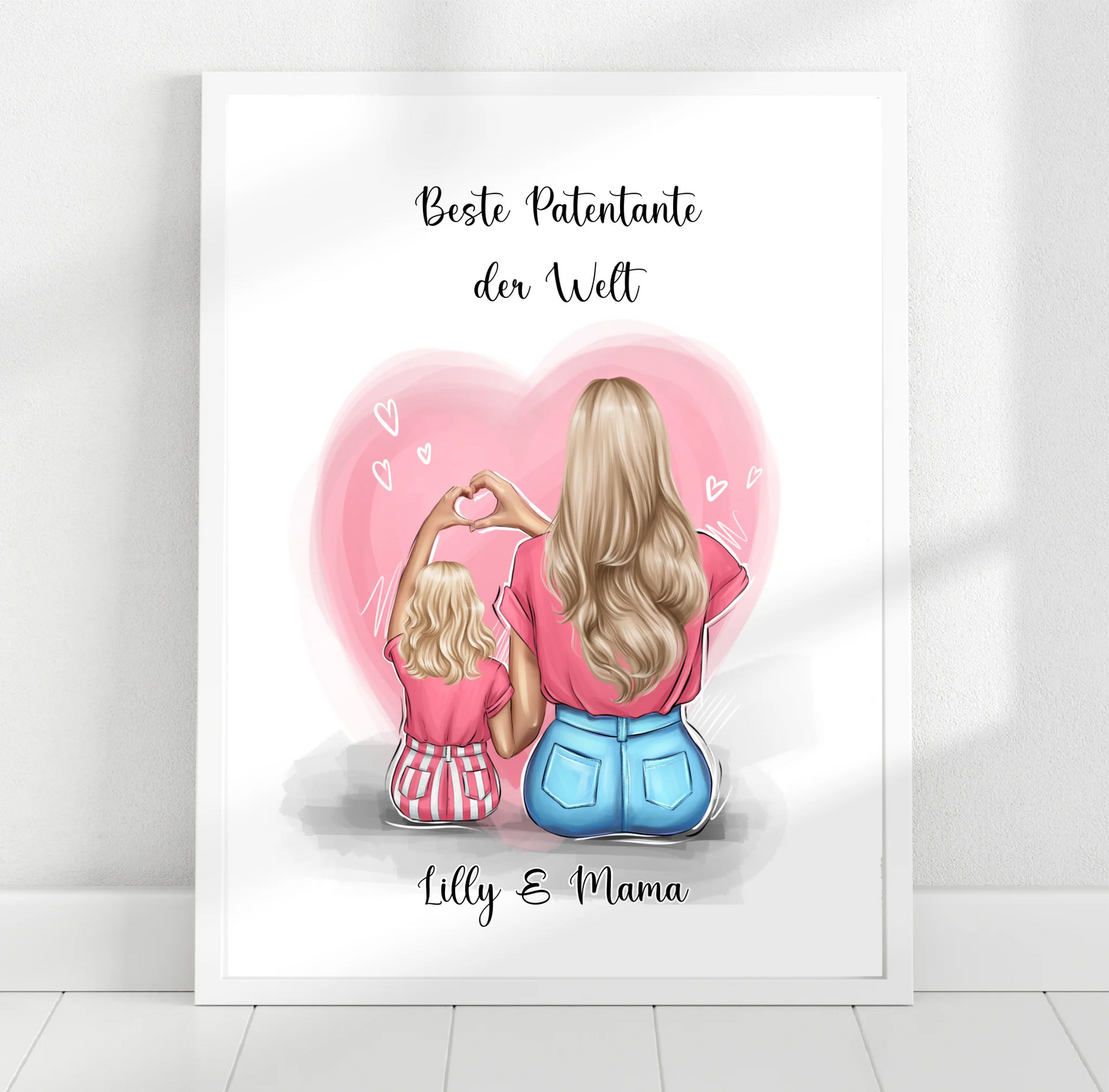 Patentante/Patenonkel Personalisierte Poster Baby Kind