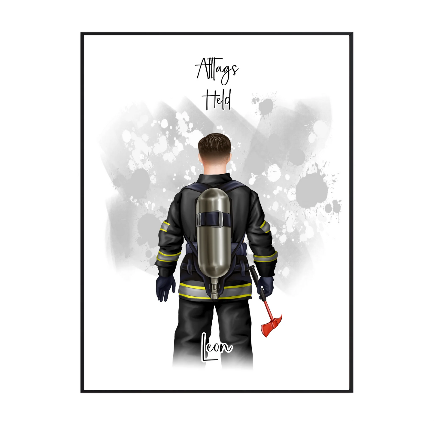 1-2 Personen Feuerwehr Poster