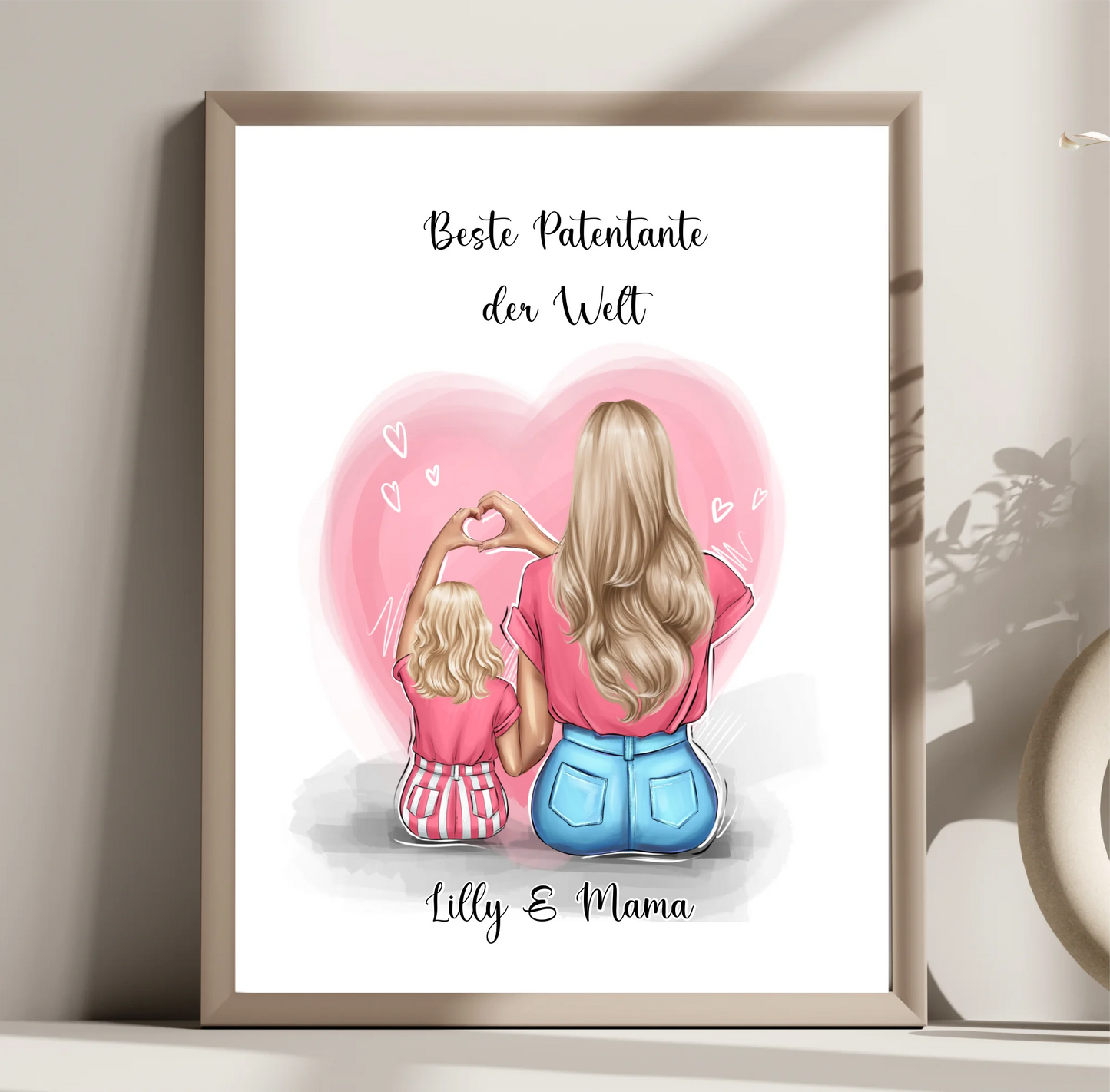 Patentante/Patenonkel Personalisierte Poster Baby Kind