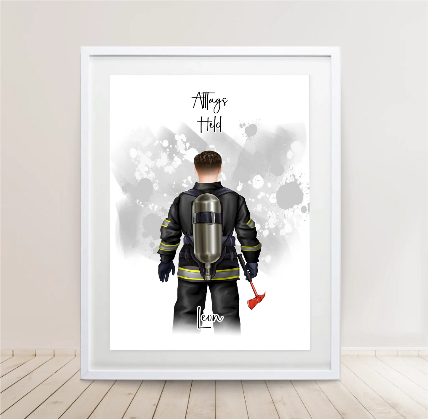 1-2 Personen Feuerwehr Poster
